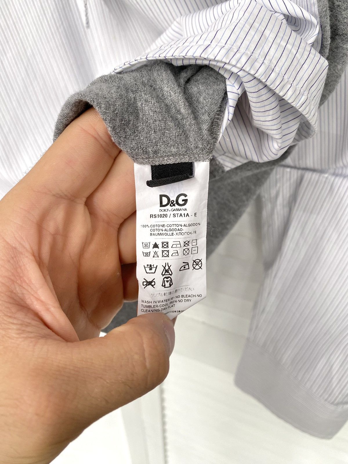 Dolce & Gabbana Dolce & Gabbana Striped 1/6 Button Up Shirt Military Size US S / EU 44-46 / 1 - 14 Thumbnail