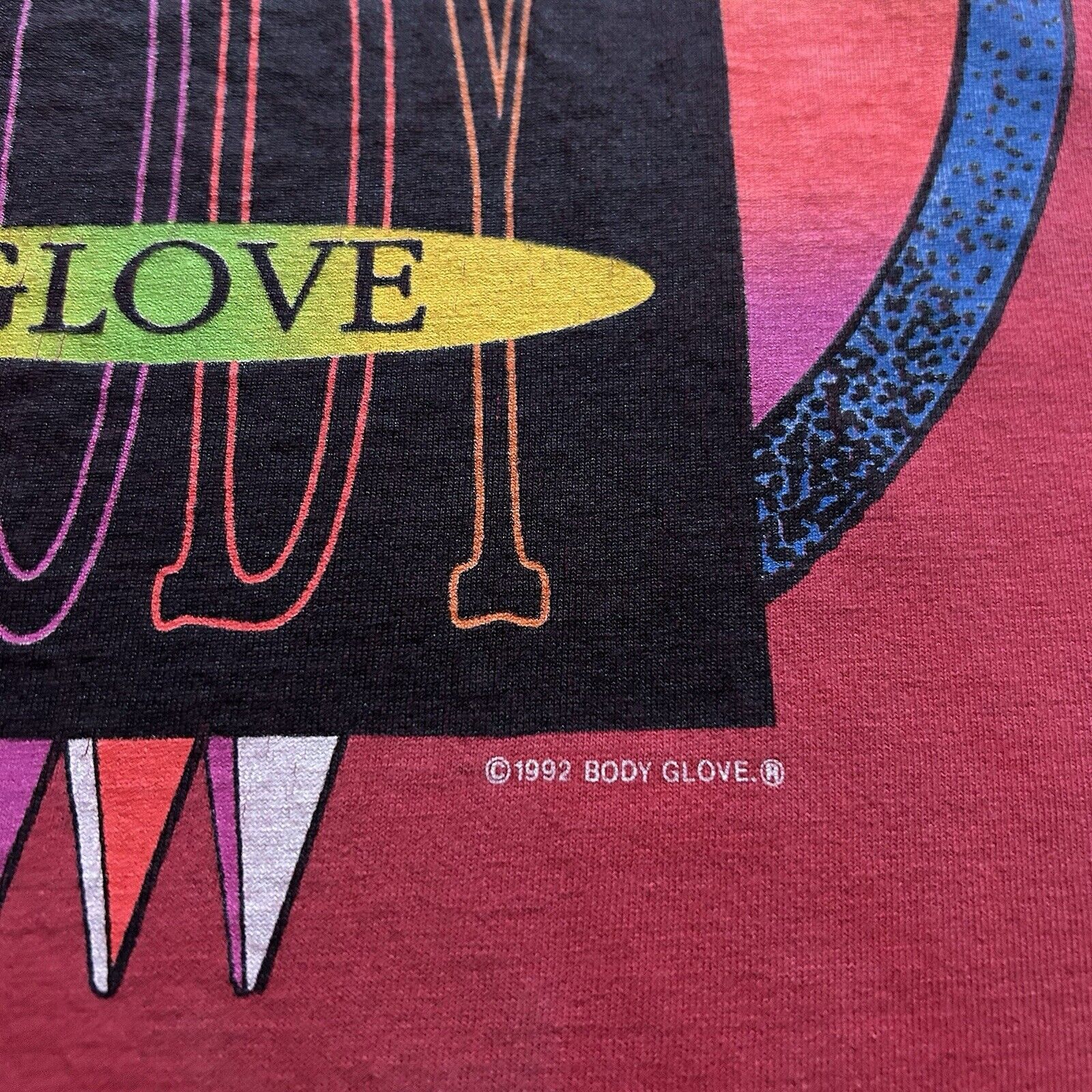 Body Glove Vintage 90s Body Glove Surf Promo Graphic T Shirt Small Red Size US S / EU 44-46 / 1 - 3 Thumbnail