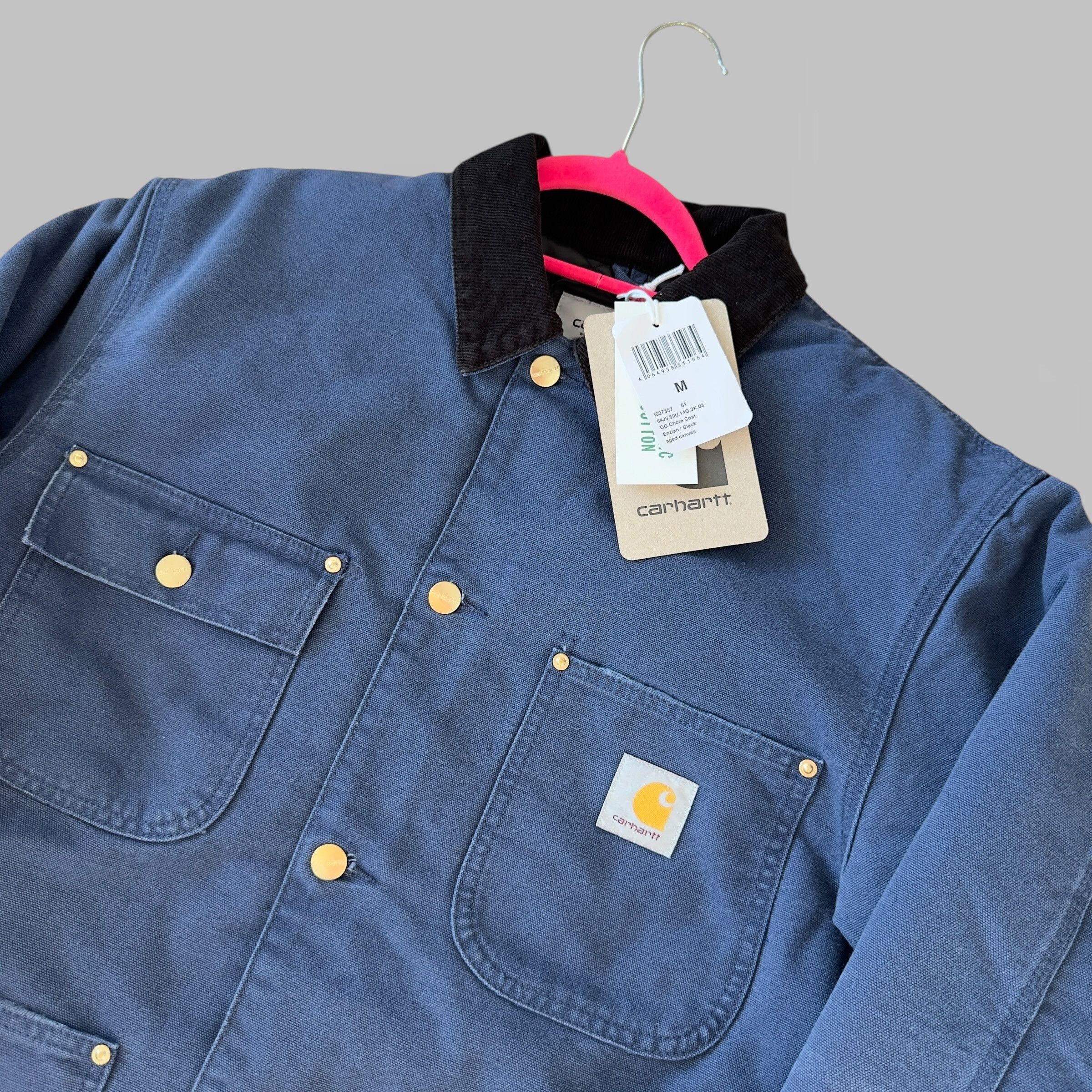 Carhartt Wip Carhartt WIP OG Chore navy jacket size M new Size US M / EU 48-50 / 2 - 2 Thumbnail