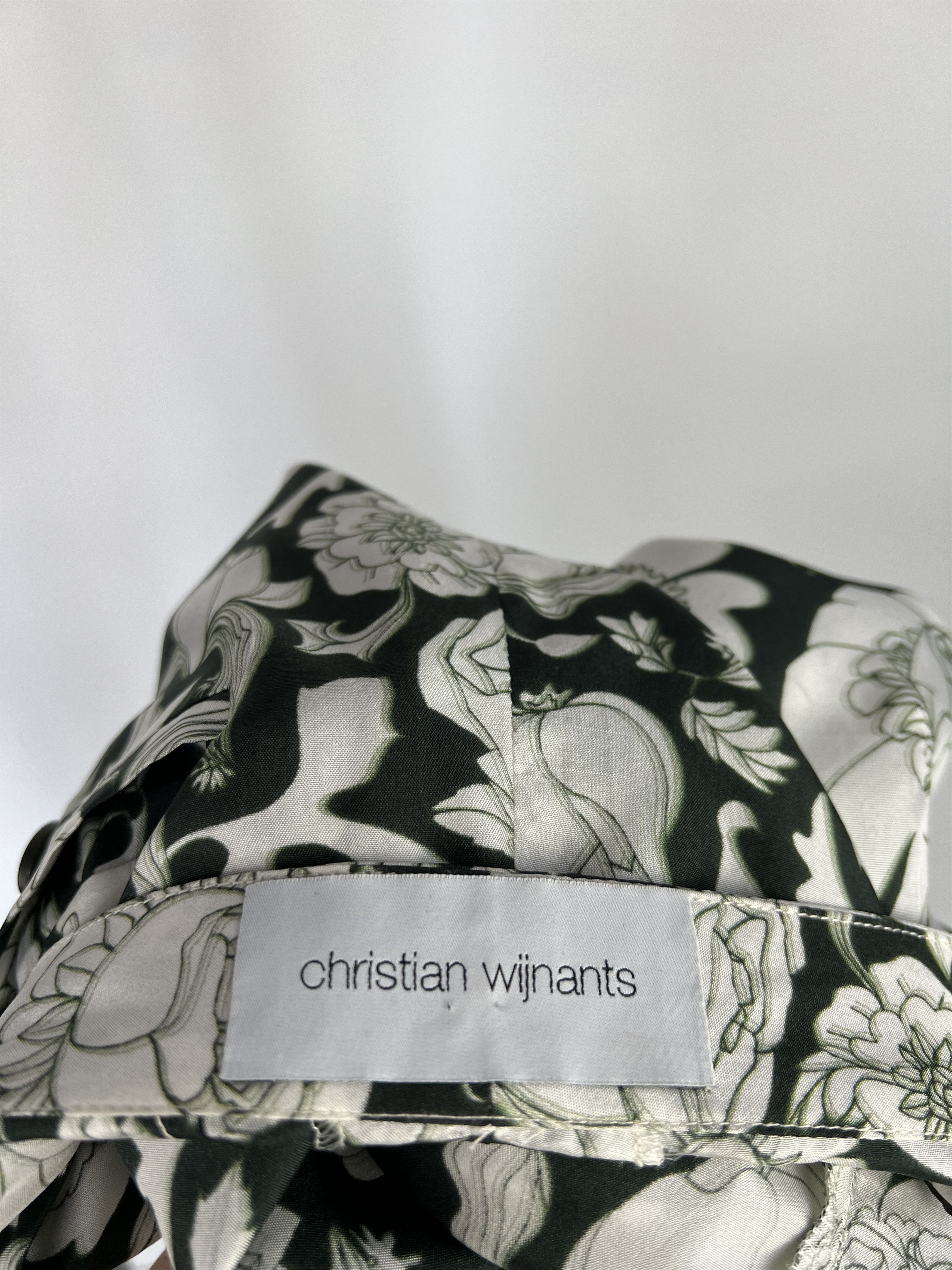 Christian Wijnants × SikSilk Christian Wijnants Antwerp Silk Wide Leg Floral Pants 40 Size 30" / US 8 / IT 44 - 9 Thumbnail