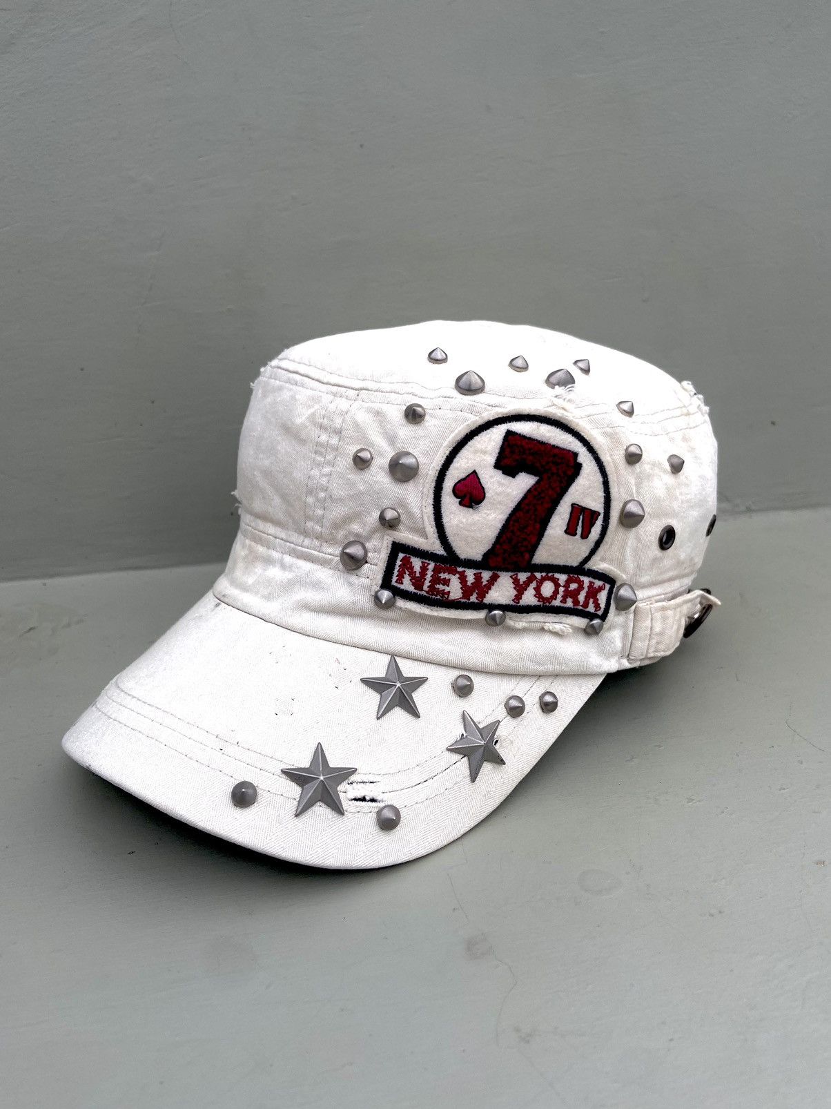 Hysteric Glamour × Japanese Brand × Vintage 2000s new York studded star ifsixwasnine patrol hat Size ONE SIZE - 1 Thumbnail