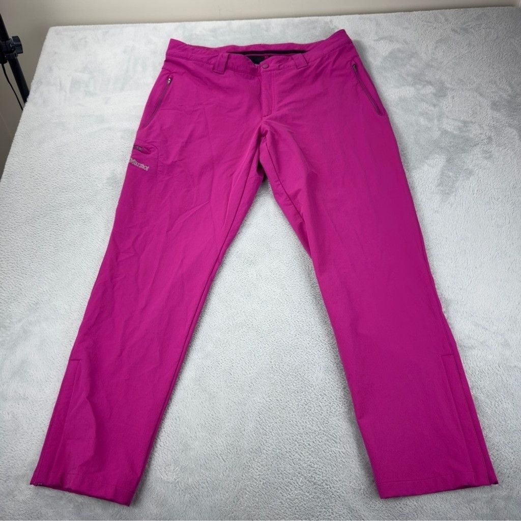 Marmot Marmot Women sz 14 (XXL) Pink Wide Leg Snowboard Ski Pants 3 Size 36" / US 14 / IT 50 - 1 Thumbnail