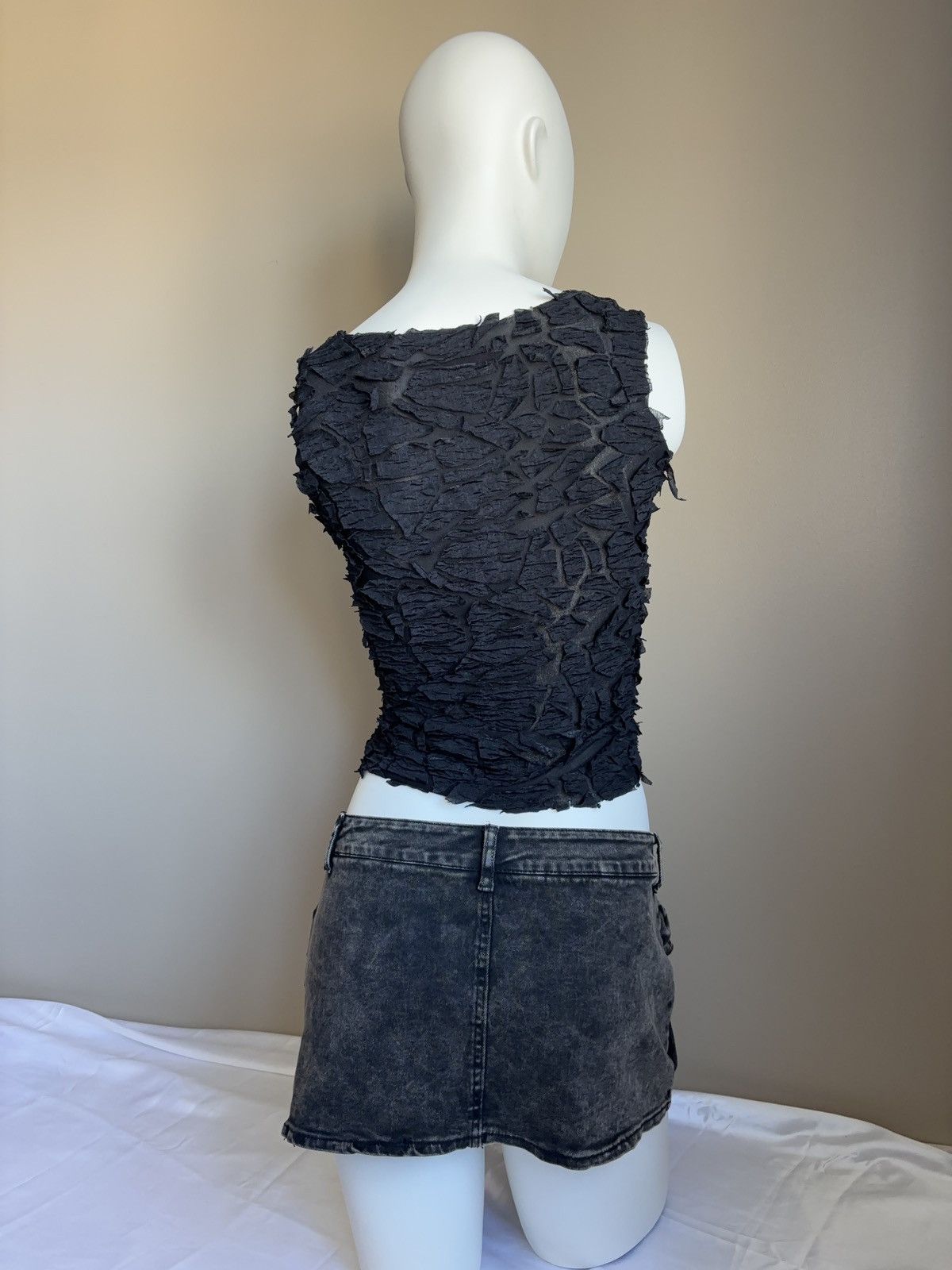 Japanese Brand × Vintage Avant garde vintage mesh tank top Size M / US 6-8 / IT 42-44 - 4 Thumbnail