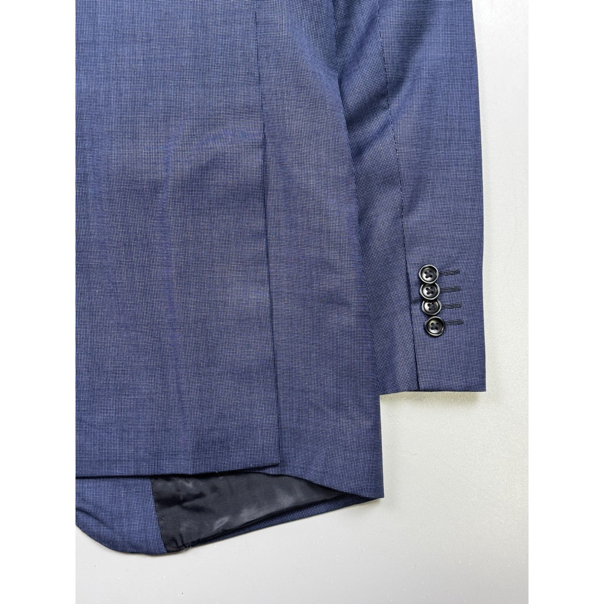 Boggi Boggi Milano Blue Two Button Wool Blazer (Y1231) Size 42R - 9 Thumbnail
