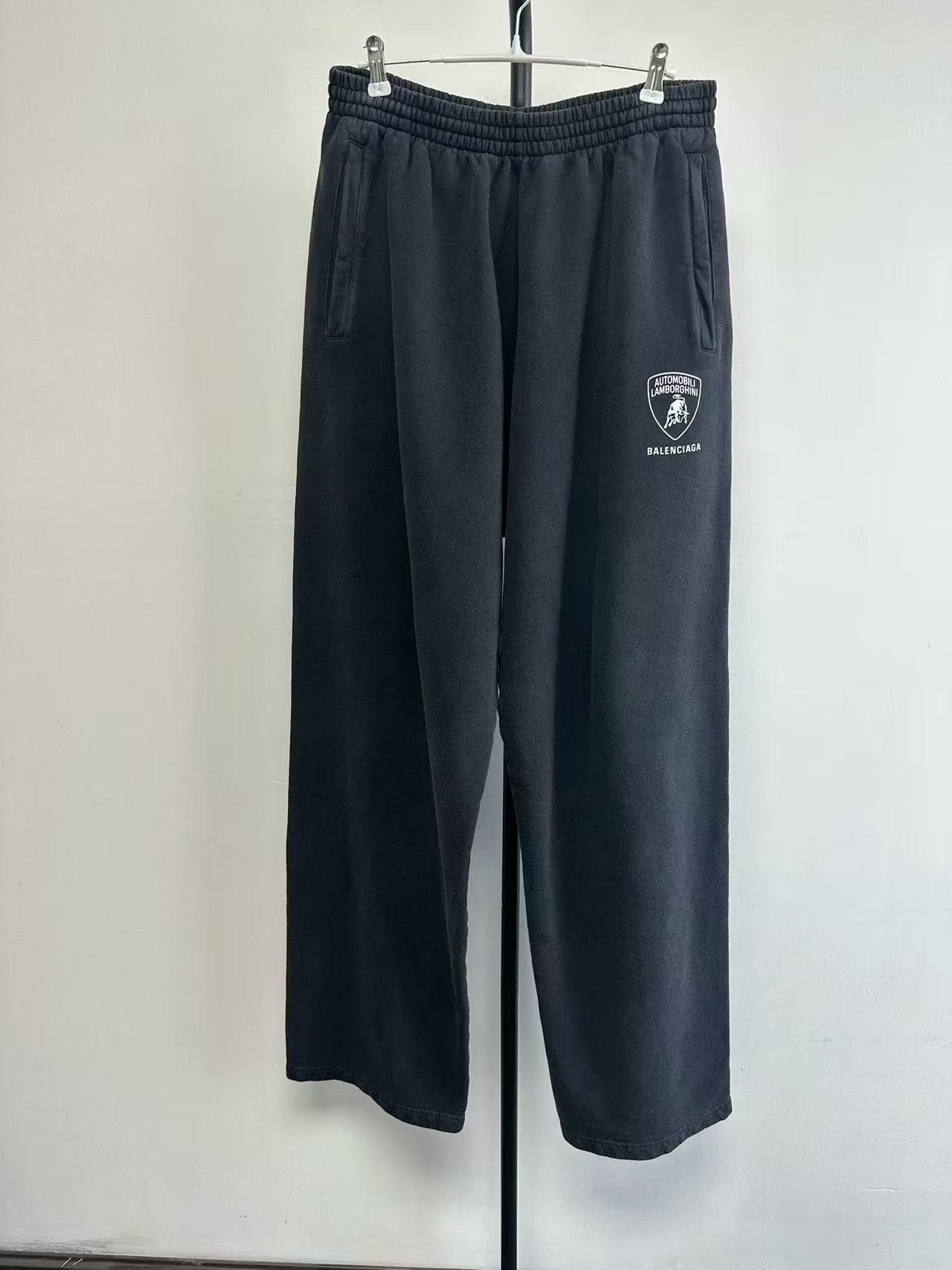 Balenciaga Balenciaga x Lamborghini Black Washed Sweatpants Size US 26 / EU 42 - 1 Thumbnail