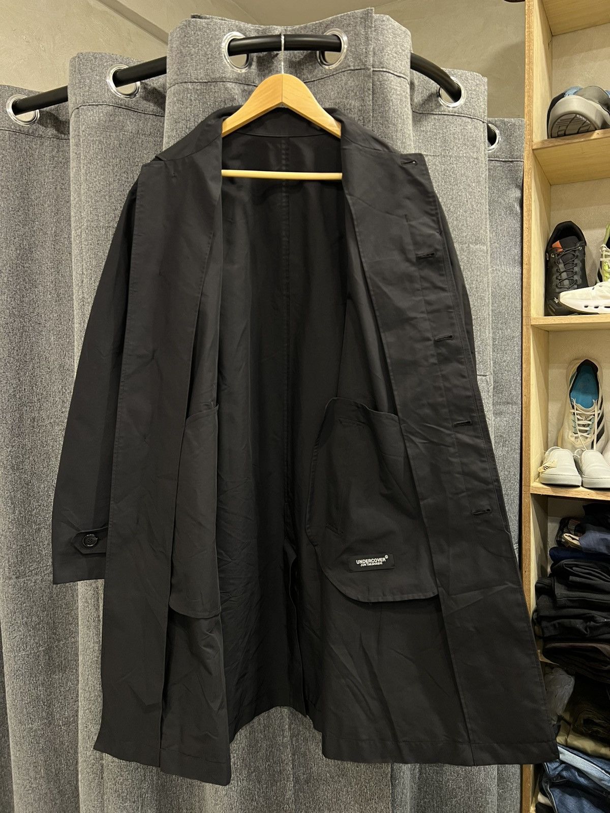 Undercover Jun Takahashi - The Shepherd Trench Coat - Japan in Black, Men's (Size L) — image 6 of 6