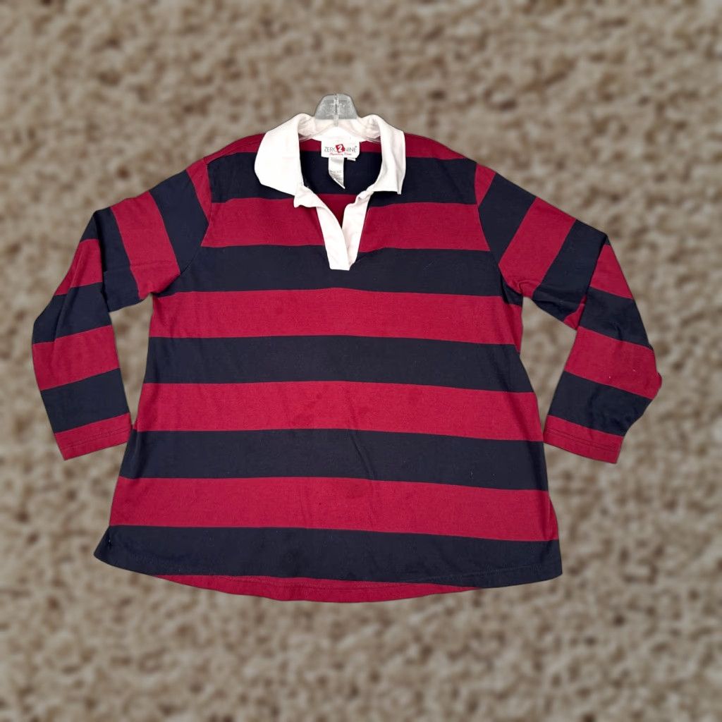 Vintage VINTAGE Zero2Nine Polo Shirt Womens XL Red Size XL / US 12-14 / IT 48-50 - 1 Thumbnail