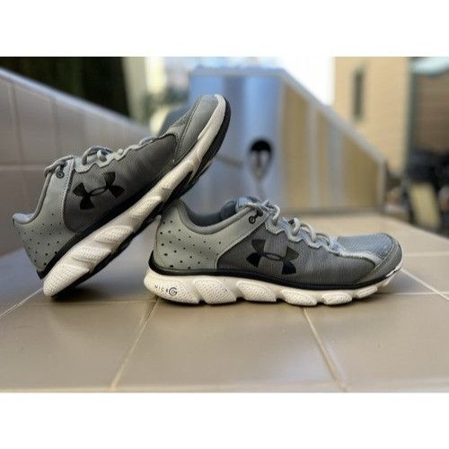 Under Armour Size 9.5 - Under Armour Micro G Assert 6 Gray Men - 1266224- Size US 9.5 / EU 42-43 - 3 Thumbnail