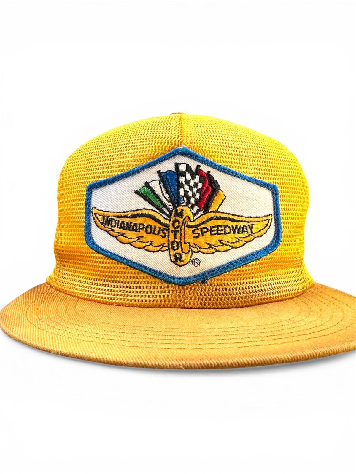 Vintage (OSFA) Vintage 80s Indianapolis Motor Trucker Snapback Cap Size ONE SIZE - 2 Thumbnail