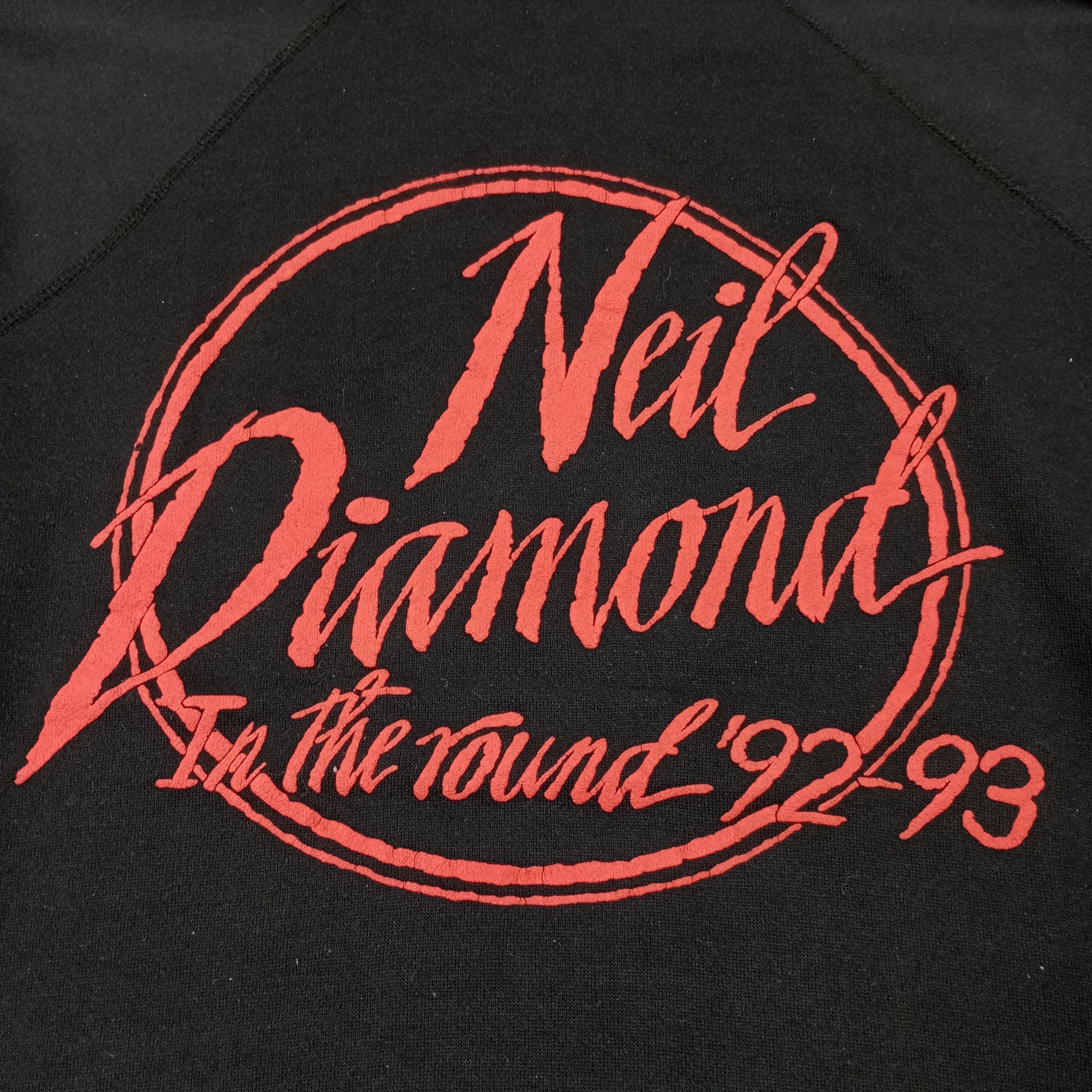 Vintage Neil Diamond In The Round Vintage Sweatshirt c246n19 Size US L / EU 52-54 / 3 - 2 Thumbnail