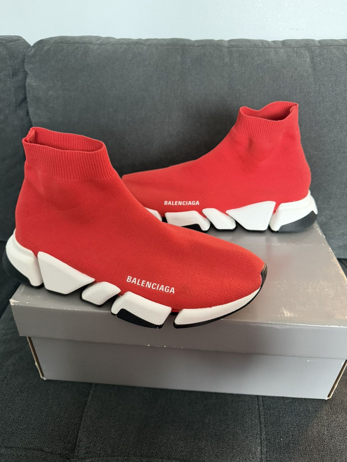 Balenciaga Balenciaga Track 2 Sneakers White Red EU 42 US 9  display picture 1