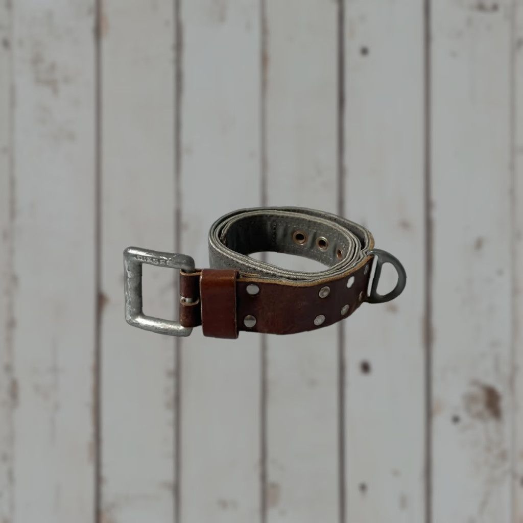Diesel Diesel Belt Men Classic Adjustable Pin-Buckle Brown Formal Outdoor Belt Clothing Accessories Mens Dress Belt Brown Adjustable Buckle Diesel Belt Size ONE SIZE - 1 Thumbnail