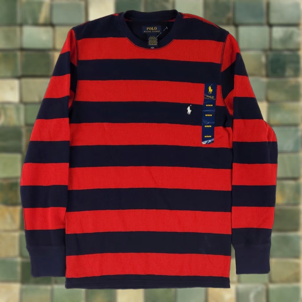 Polo Ralph Lauren Polo Ralph Lauren Shirt Thermal Multicolor Striped Mens M NWT Size US M / EU 48-50 / 2 - 1 Thumbnail