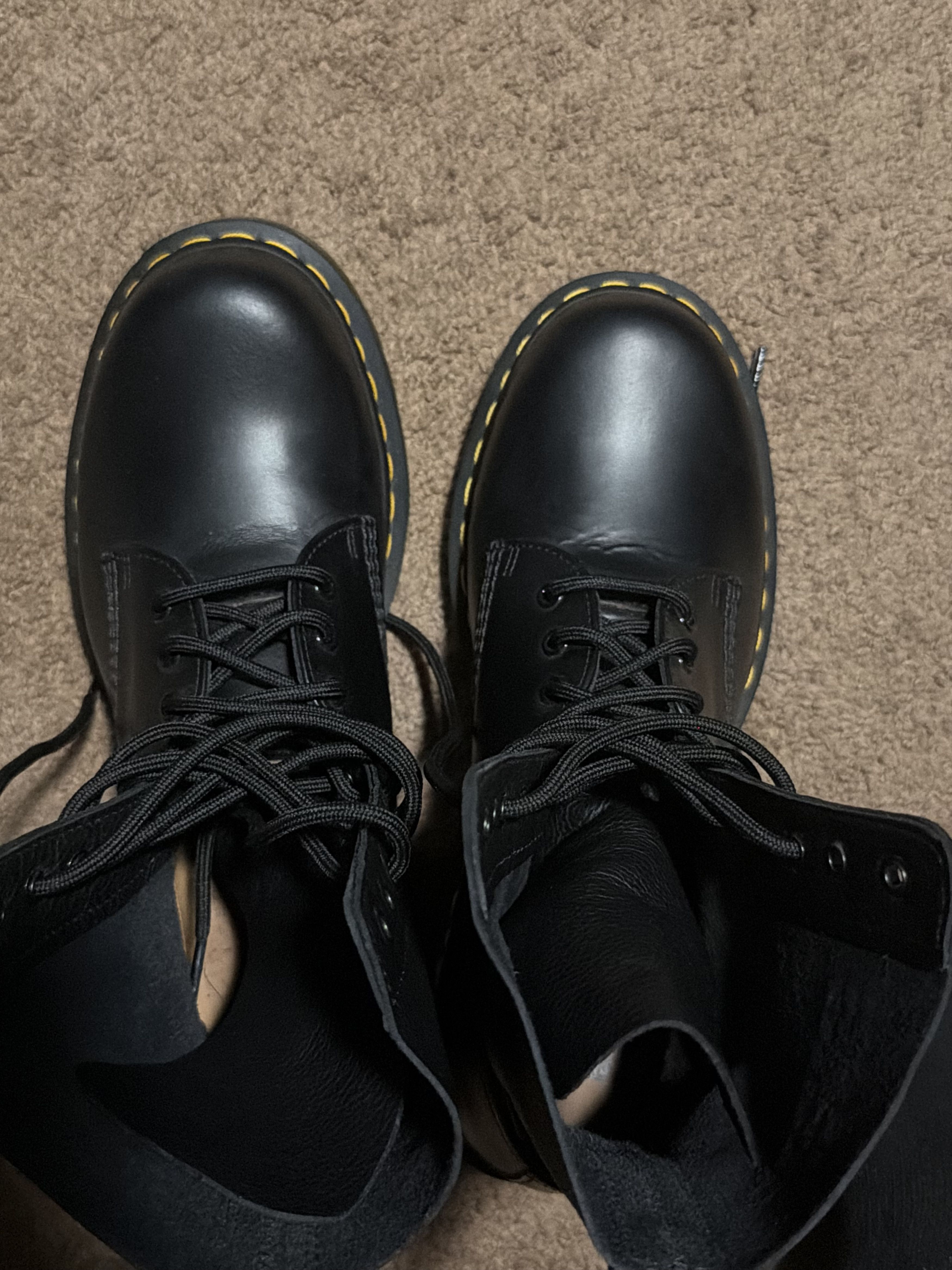 Dr. Martens × MM6 (Used) Dr. Martens x MM6 Maison Margiela Twisted 10-Eye Size US 11 / EU 44 - 1 Thumbnail