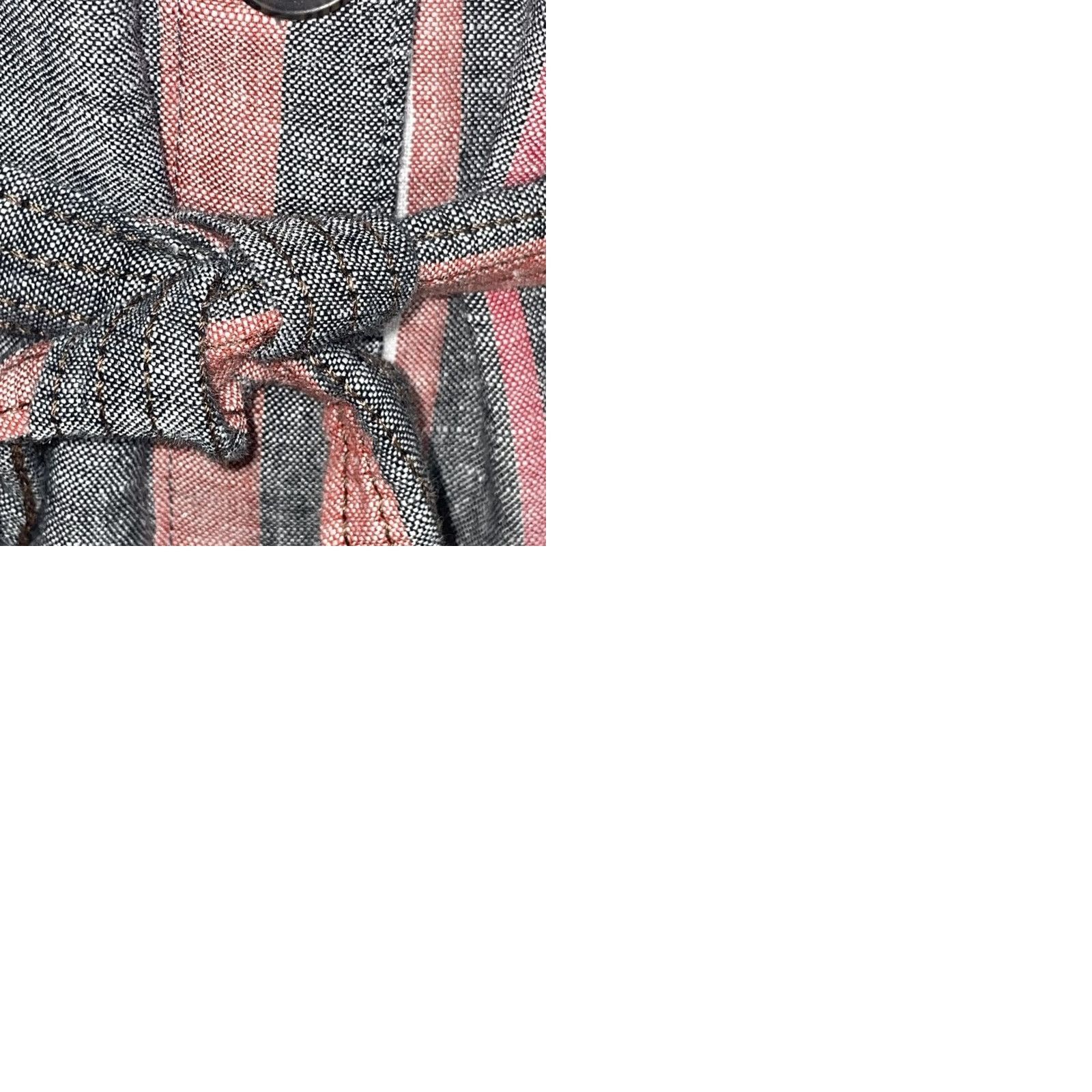 Liz Claiborne Liz Claiborne Maxi Dress Sleeveless V-Neck Multicolor Stripe M NWT Linen Cotton Knit Belted Button 2010-2019 Womens Size M / US 6-8 / IT 42-44 - 12 Thumbnail
