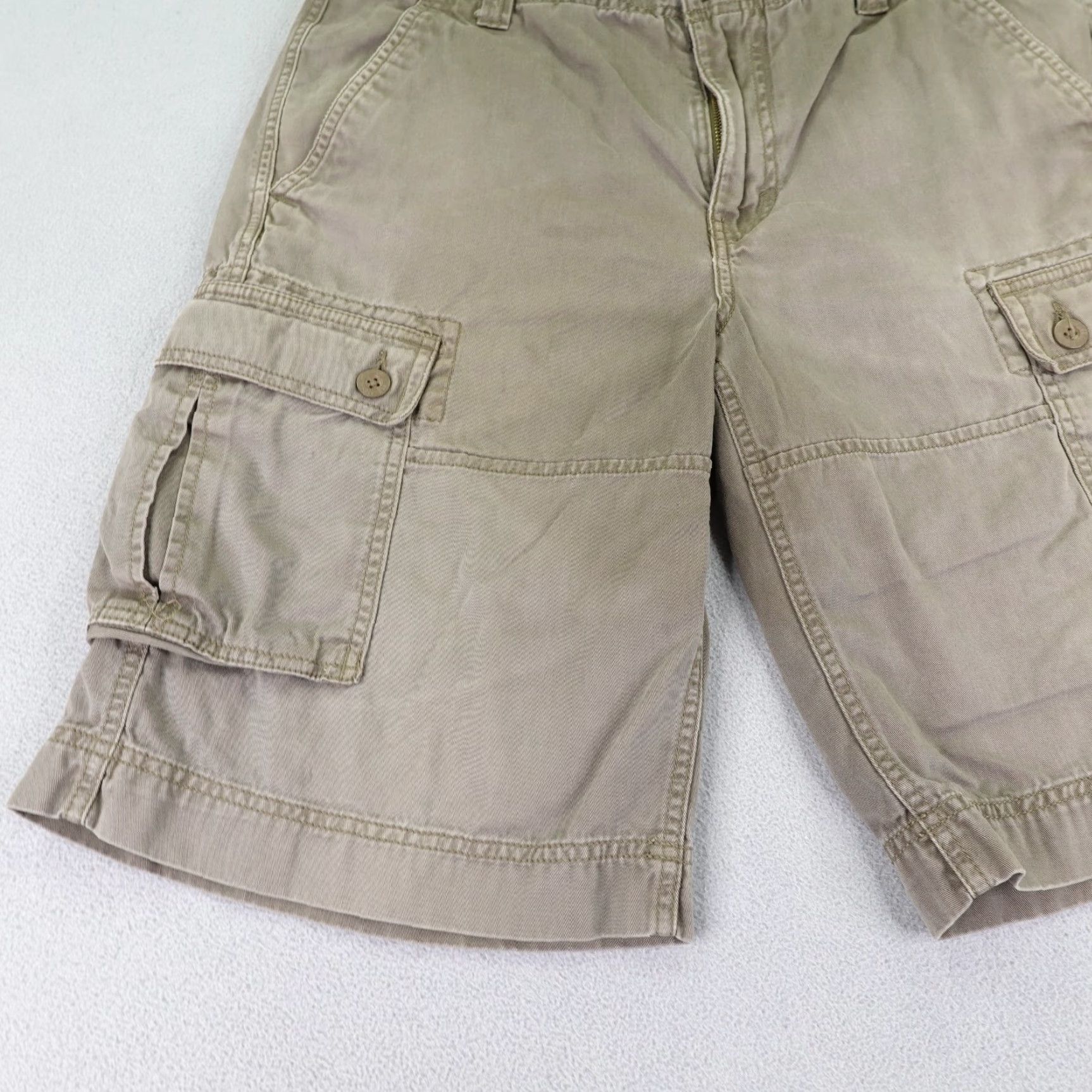 The North Face VINTAGE The North Face Cargo Shorts Mens 32 Long Brown Canvas Casual Hiking Camping Workwear Size US 32 / EU 48 - 3 Thumbnail
