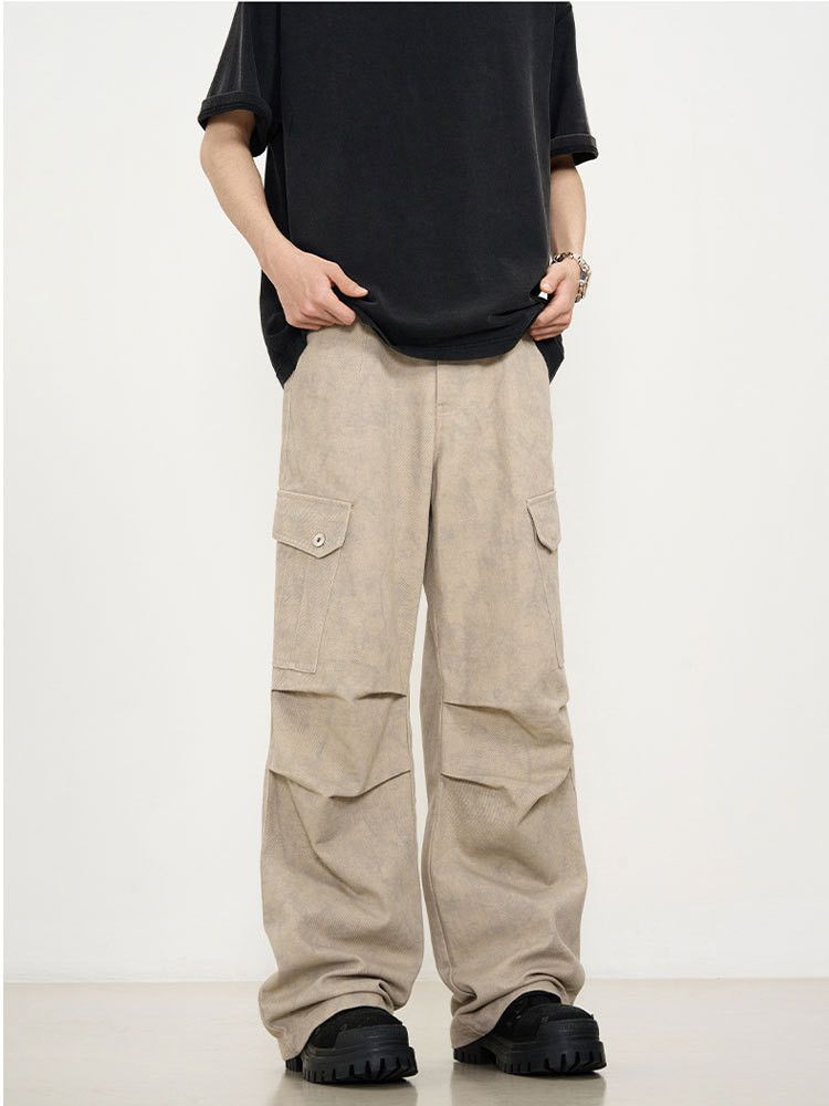 Japanese Brand × Jean Vintage washed distressed straight loose Cargo jeans Size US 32 / EU 48 - 5 Thumbnail