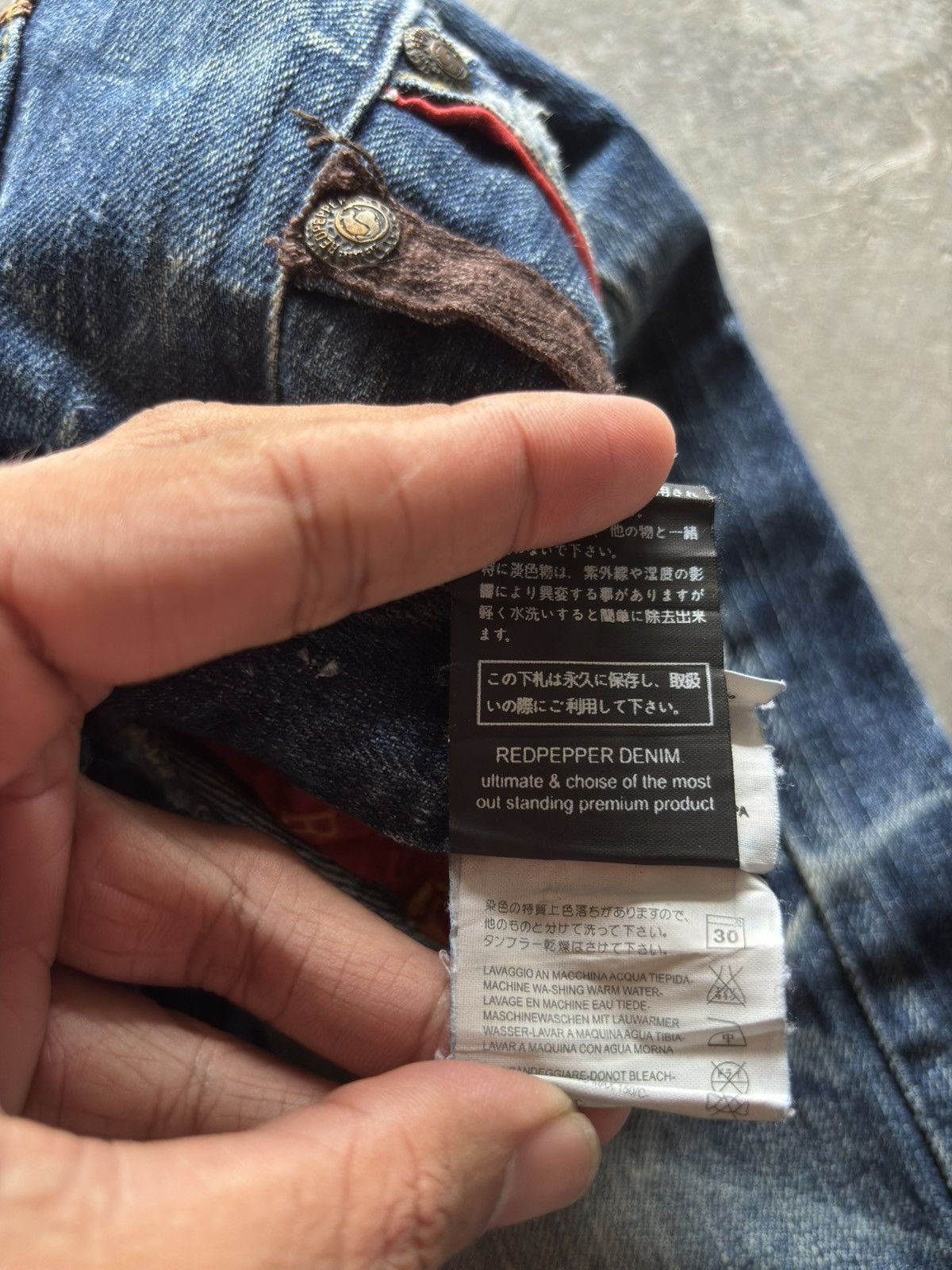 If Six Was Nine RED PEPPER super flare japanese denim washed low rise punk Size US 30 / EU 46 - 9 Thumbnail