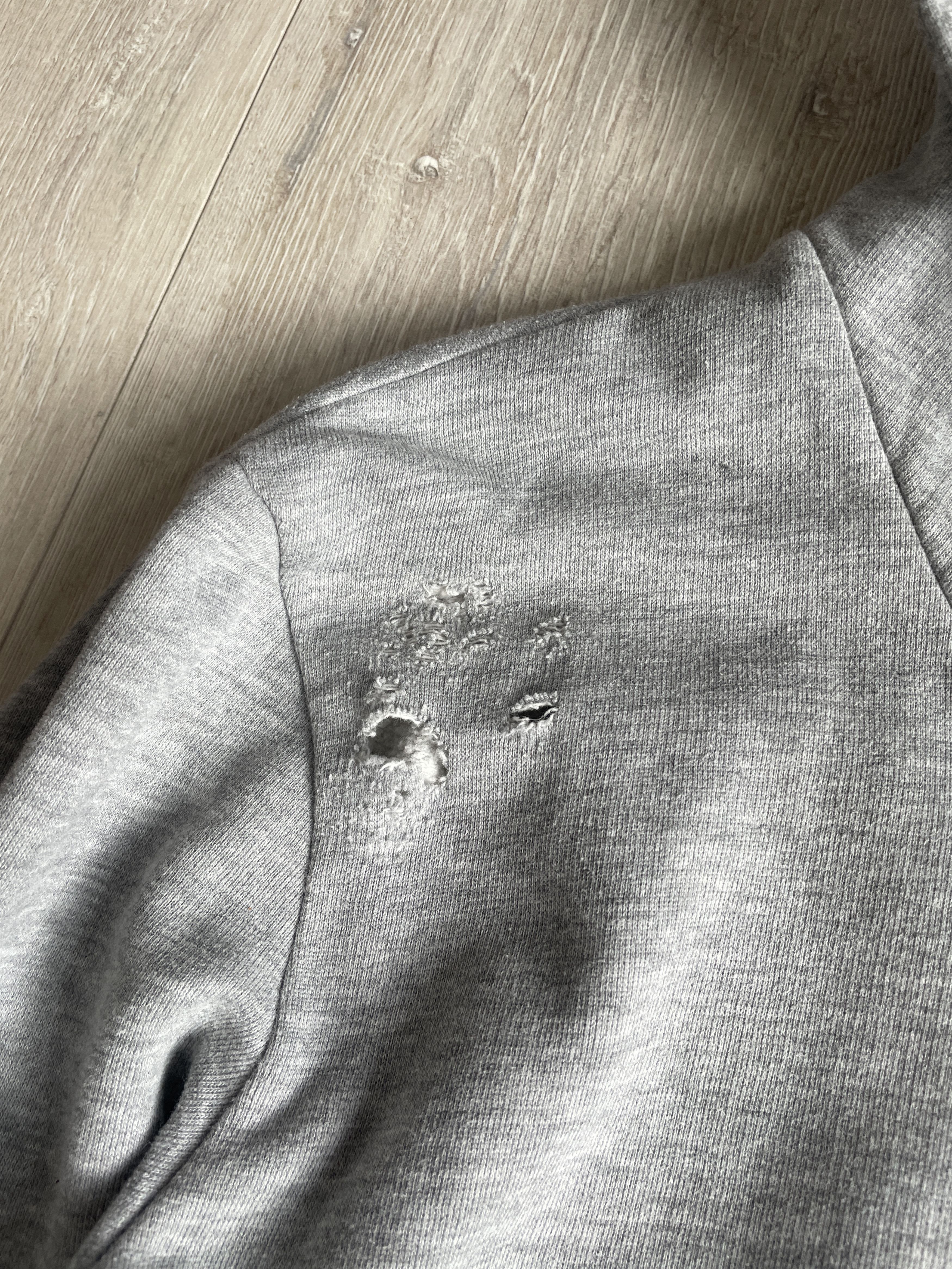 Balmain Balmain SS10 ripped hoodie by Christophe Decarnin Size US M / EU 48-50 / 2 - 6 Thumbnail