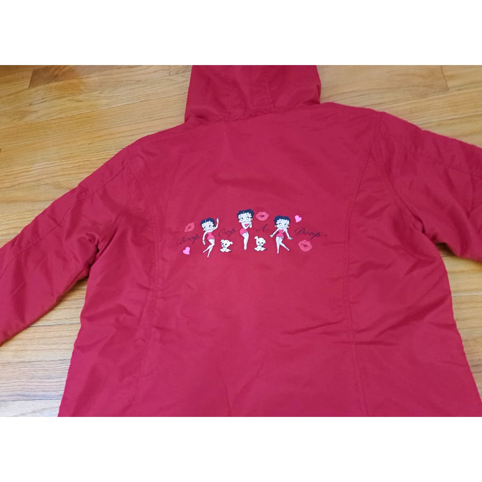 Vintage VINTAGE Betty Boop Ohh La-La Full Zip Reversable Lightweight Windbreaker Jacket M Womens Red&Black Size M / US 6-8 / IT 42-44 - 5 Thumbnail
