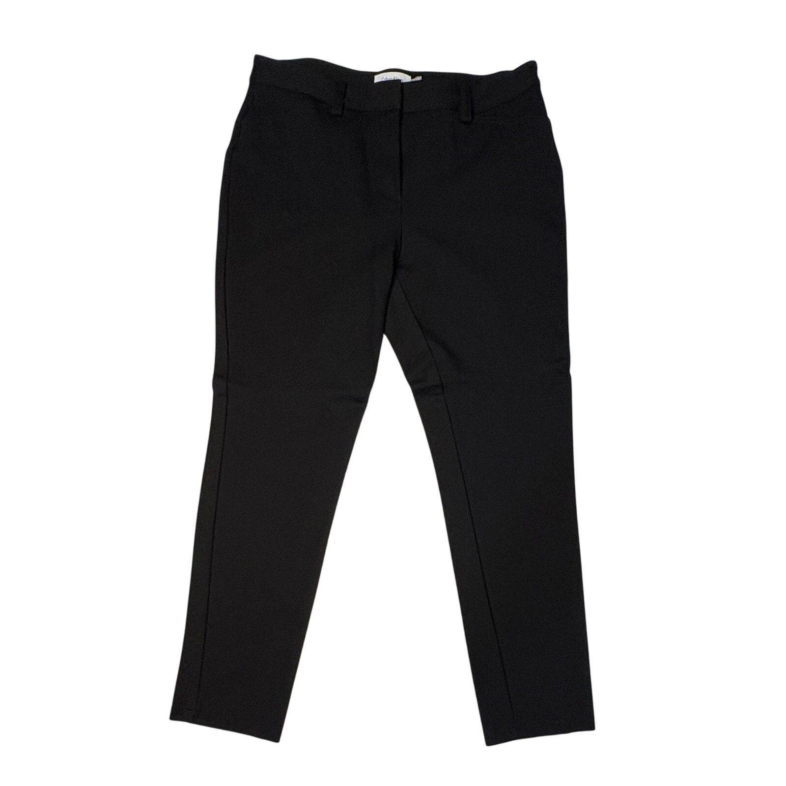 Calvin Klein Calvin Klein Ponte Skinny Jeans 10 Black Modern Stretch Knit Size 32" / US 10 / IT 46 - 1 Thumbnail