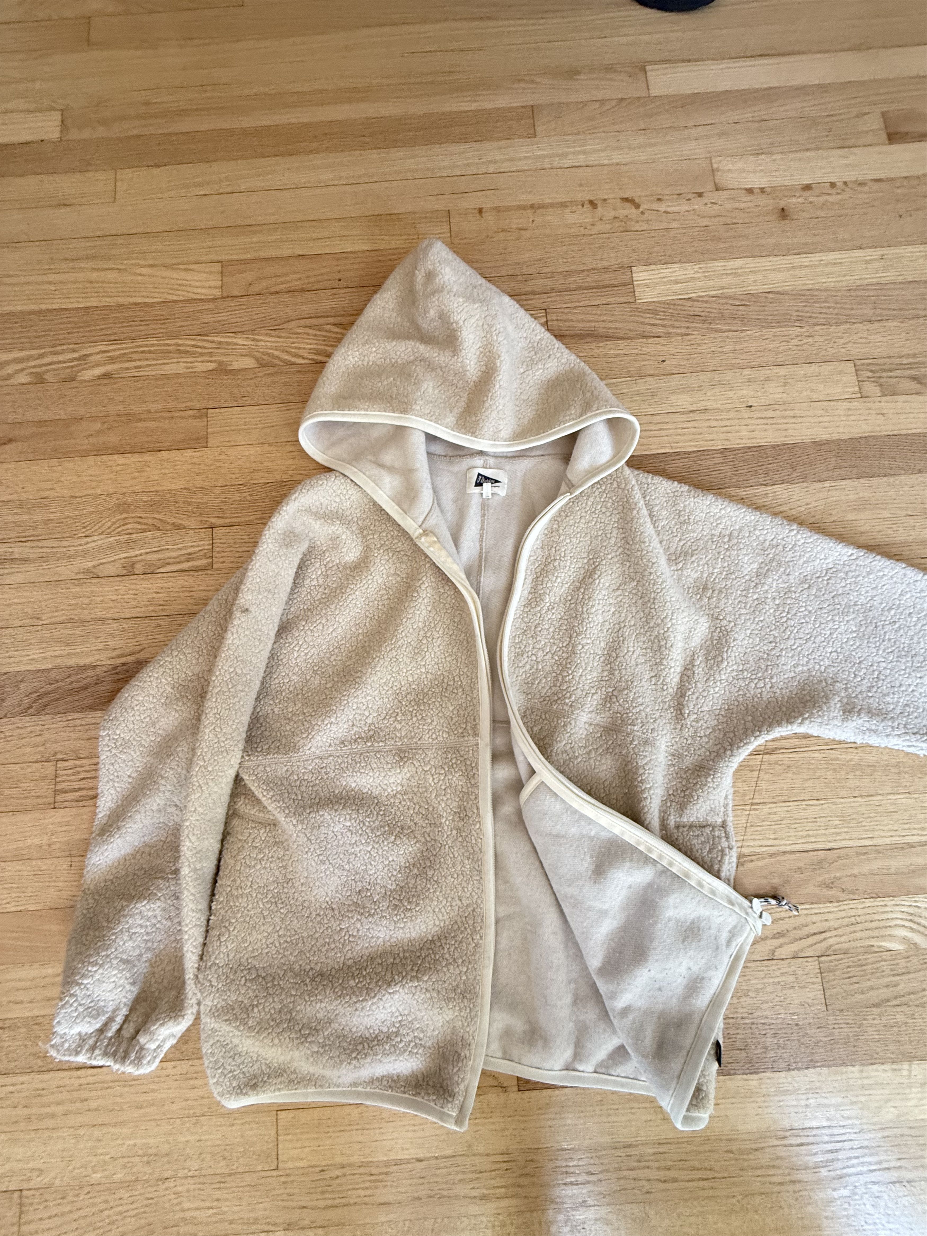 Pilgrim Surf + Supply Leo Wool Fleece Zip Hoodie Natural Size US M / EU 48-50 / 2 - 1 Thumbnail