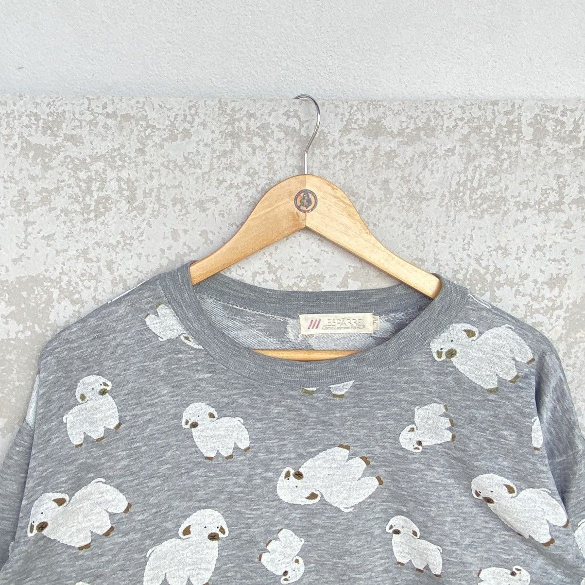 Other Vintage Sheep Big Printed Crewneck Sweatshirt Gray Size S Size S / US 4 / IT 40 - 4 Thumbnail