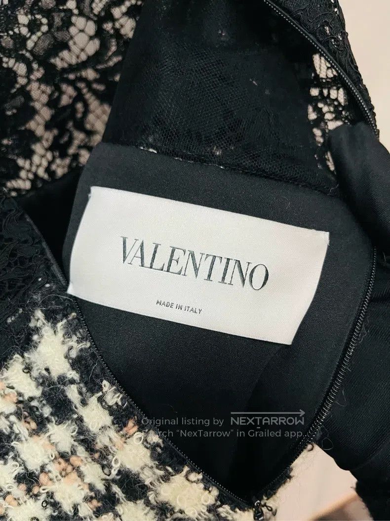 Valentino Valentino Lace wool tweed dress Size XS / US 0-2 / IT 36-38 - 4 Thumbnail