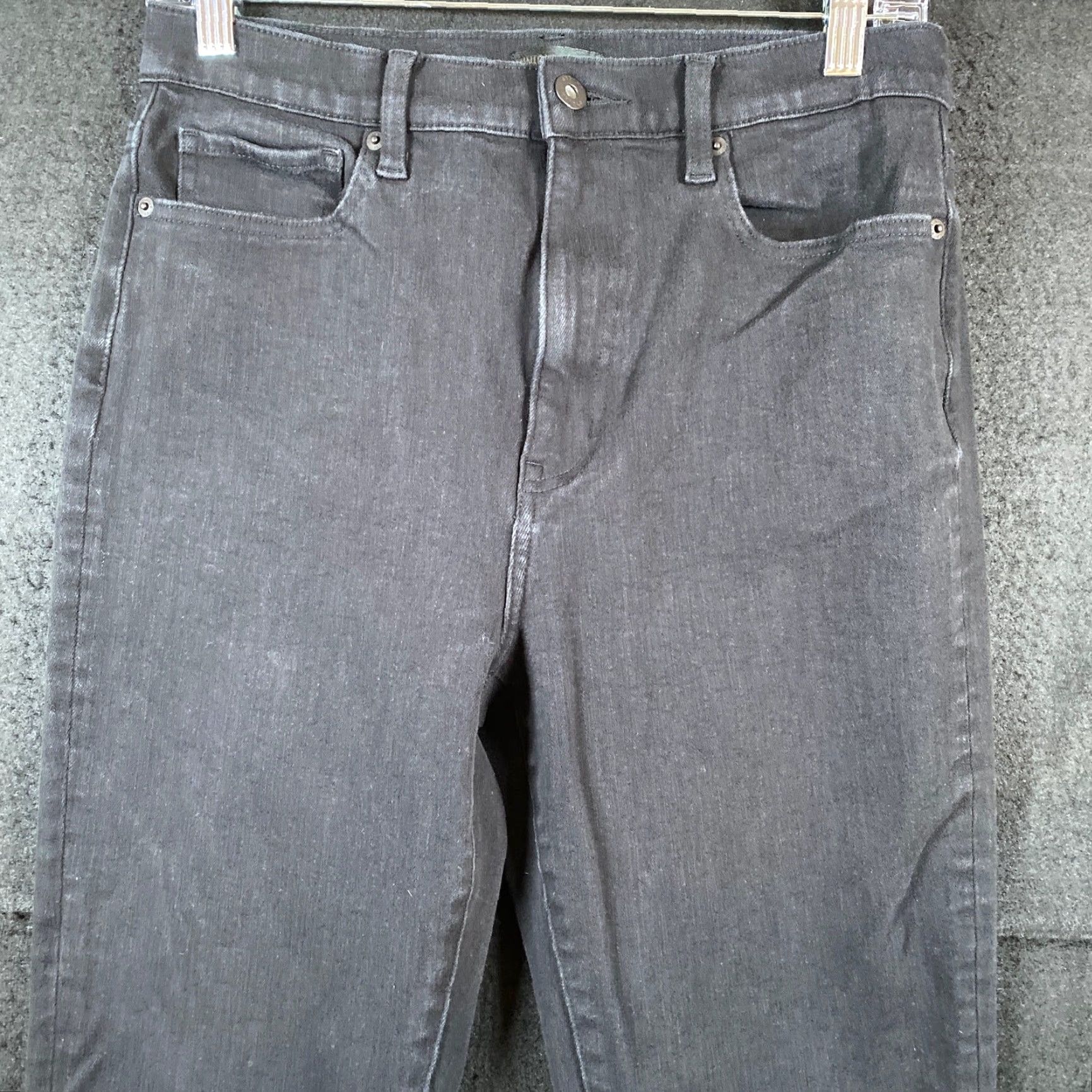 Uniqlo Uniqlo Jeans Black Denim High Rise Ankle Cotton Blend Stretch 4 Womens Jeans Size 27" / US 4 / IT 40 - 2 Thumbnail