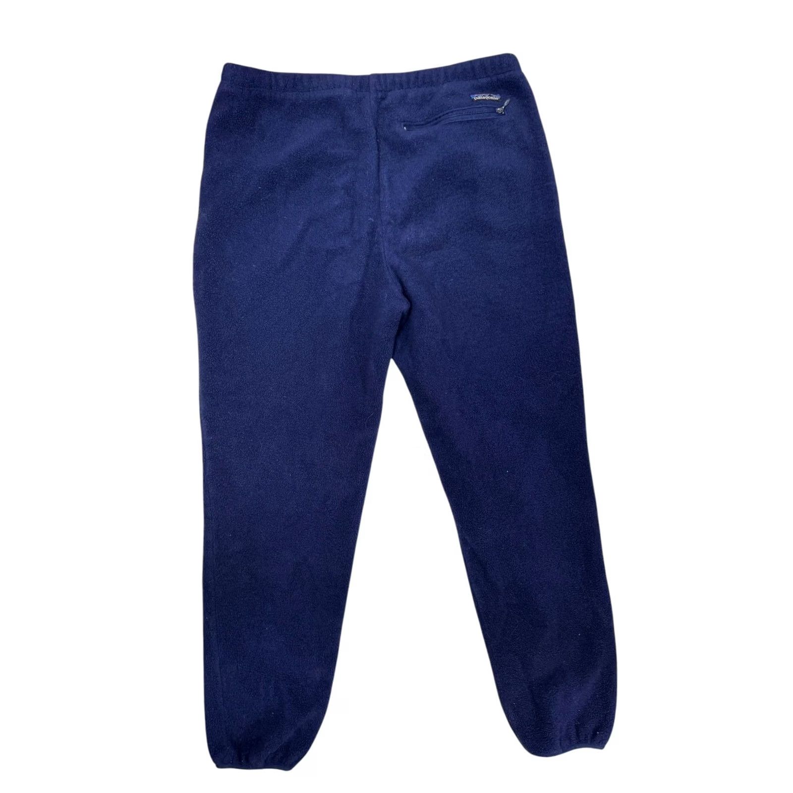 Patagonia VINTAGE Patagonia Men's Navy Blue Fleece Sweatpants Synchilla 1990s Pants Size L Elastic Size US 33 - 2 Thumbnail