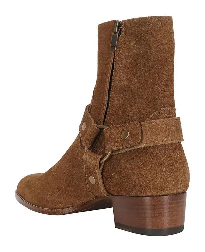 Saint Laurent Paris oc11z0126 443190 Wyatt Harness Boots In Suede in Brown Size US 8 / EU 41 - 2 Thumbnail