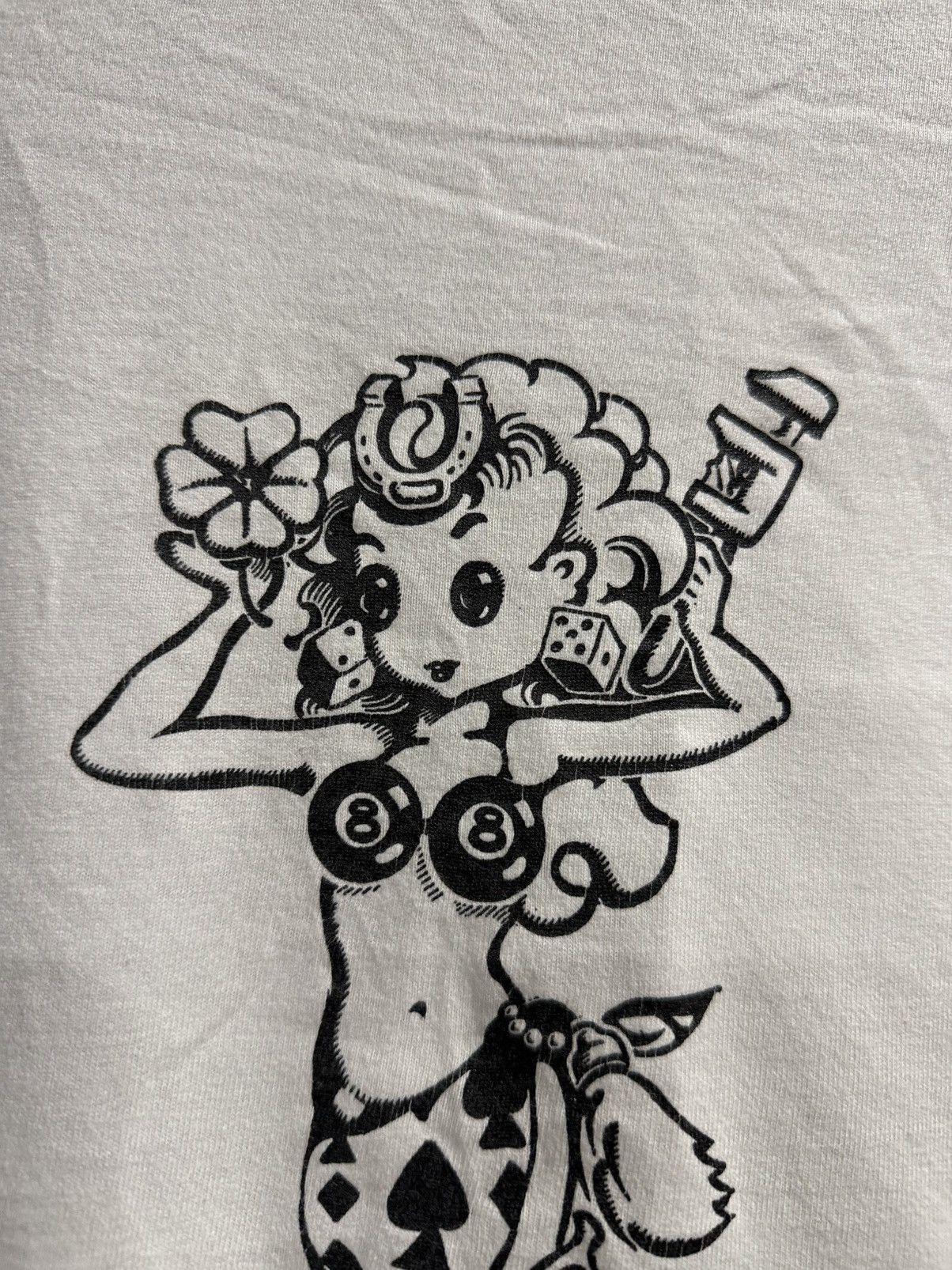 Girl Skateboards Vintage 90s Rat Fink Lady Luck 8 Ball Ed Roth Tee Size US L / EU 52-54 / 3 - 5 Thumbnail
