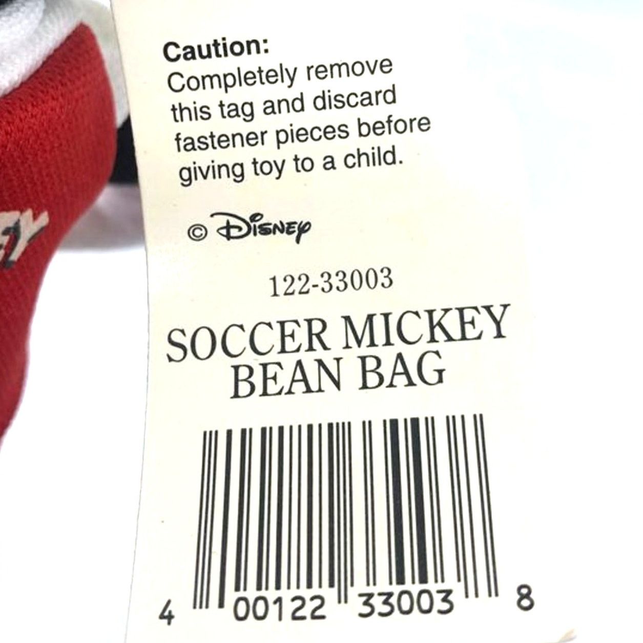 Disney × Mickey Mouse Walt Disney World Soccer Mickey Mouse Bean Bag w/ Tags Size ONE SIZE - 6 Thumbnail