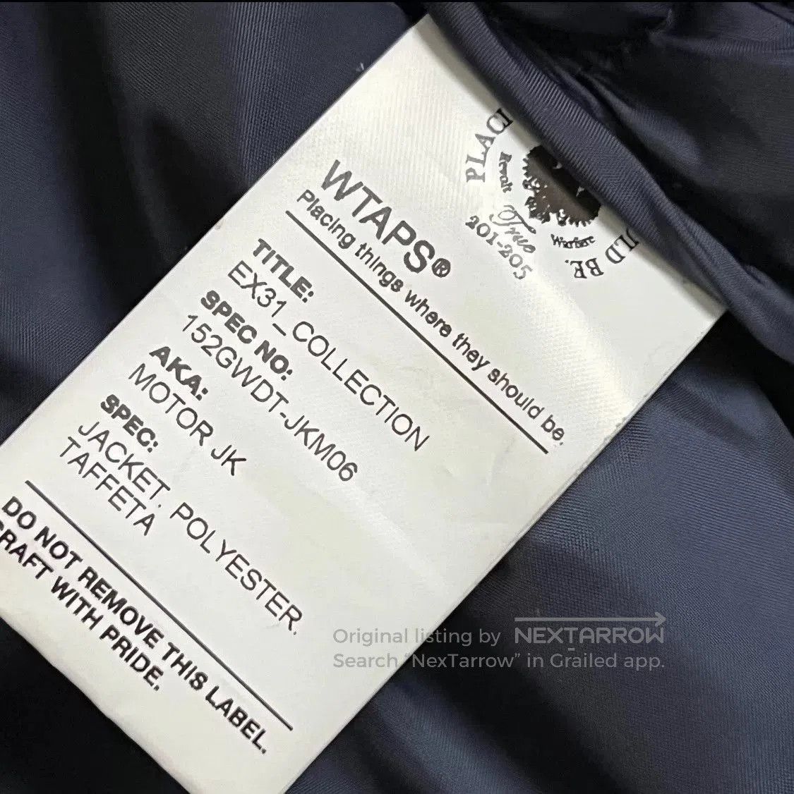Wtaps WTAPS Navy Casual Jacket for Men. Size US M / EU 48-50 / 2 - 9 Thumbnail