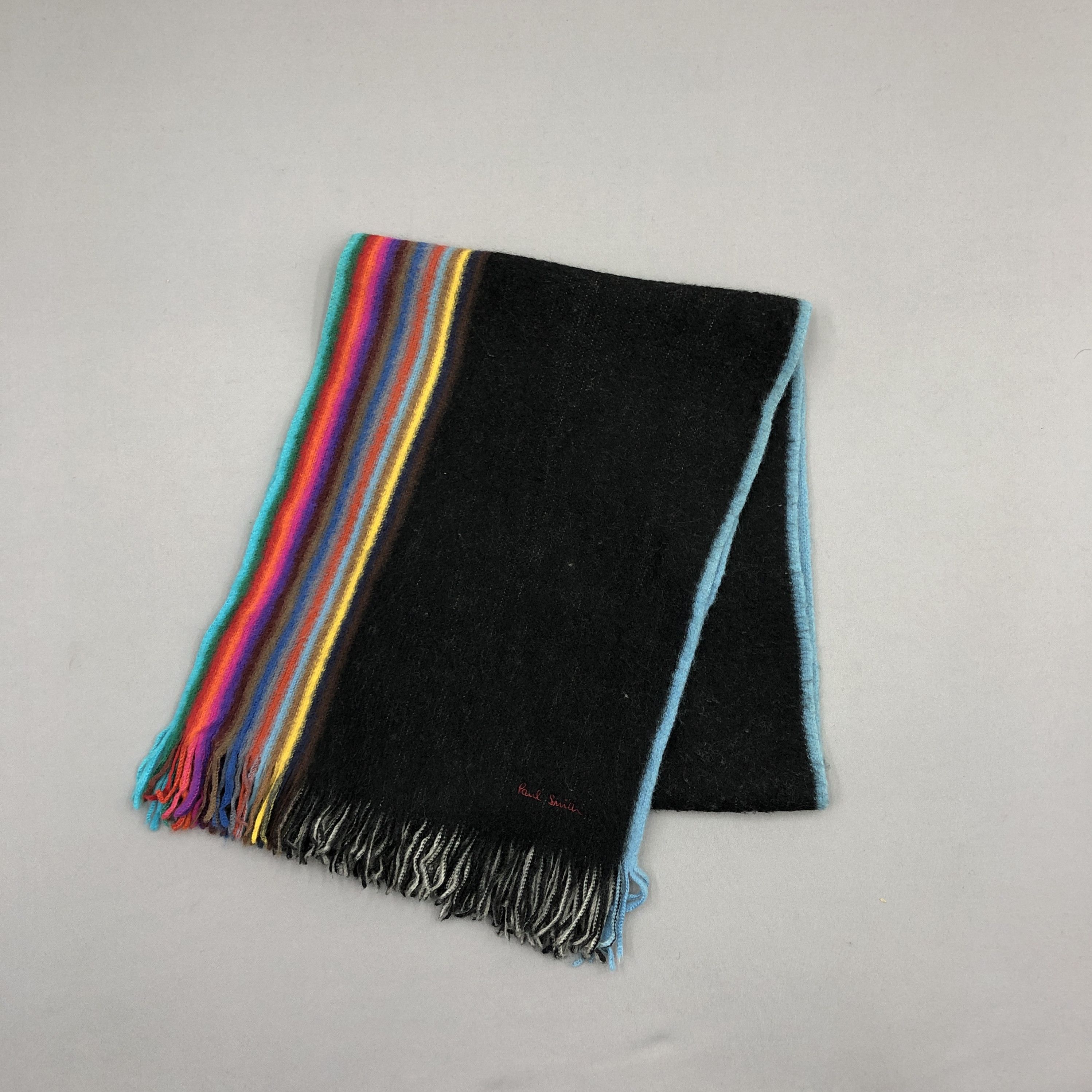 Paul Smith Vintage Paul Smith Scarf Muffler Knit Wool Cashmere Scarves Size ONE SIZE - 1 Thumbnail