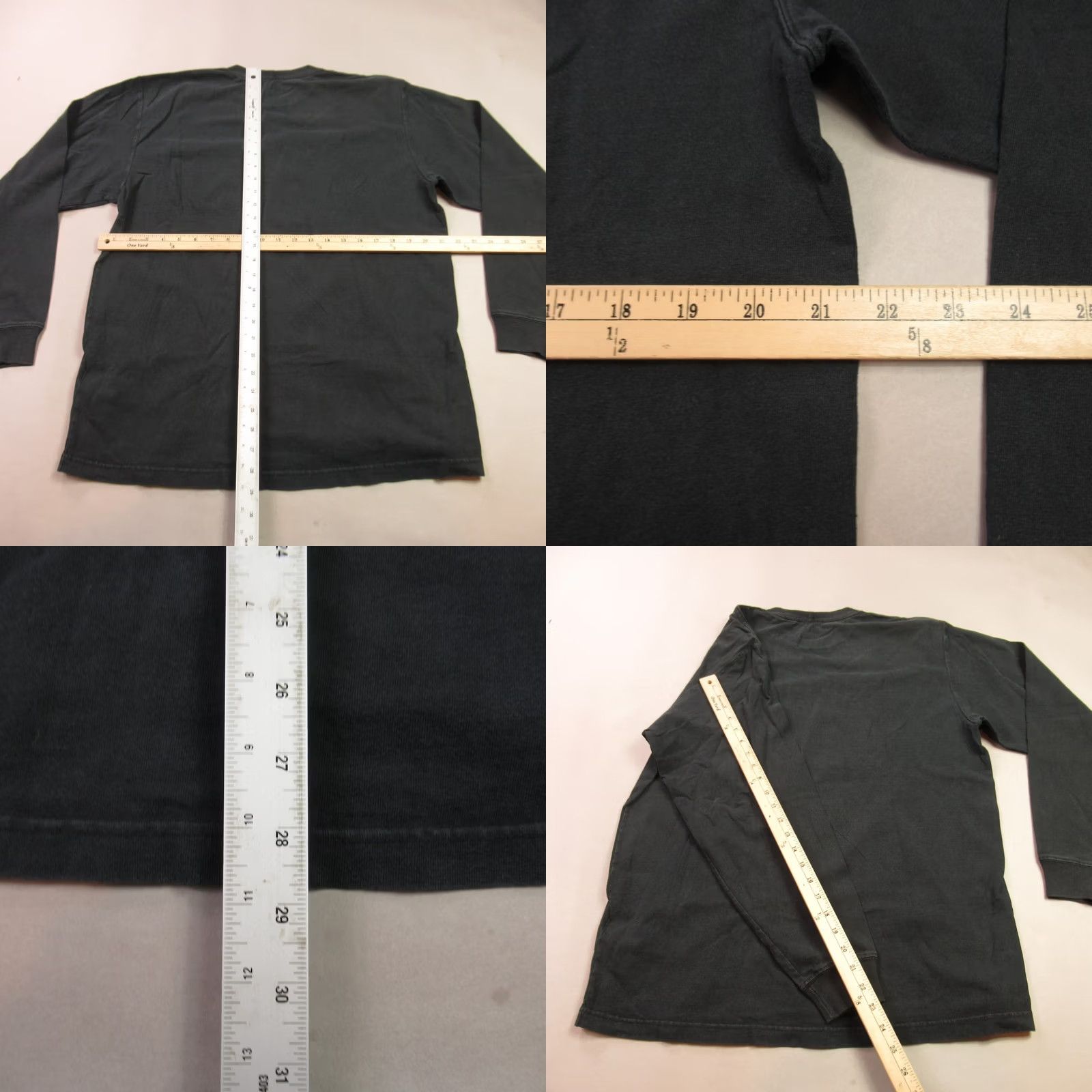 Carhartt Carhartt Shirt Mens M Long Sleeve Crew Neck Lightweight Black Cotton Logo Size US M / EU 48-50 / 2 - 8 Thumbnail