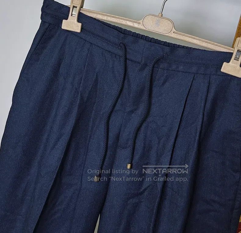Brunello Cucinelli Brunello Cucinelli Wool drawstring trousers Size US 34 / EU 50 - 2 Thumbnail