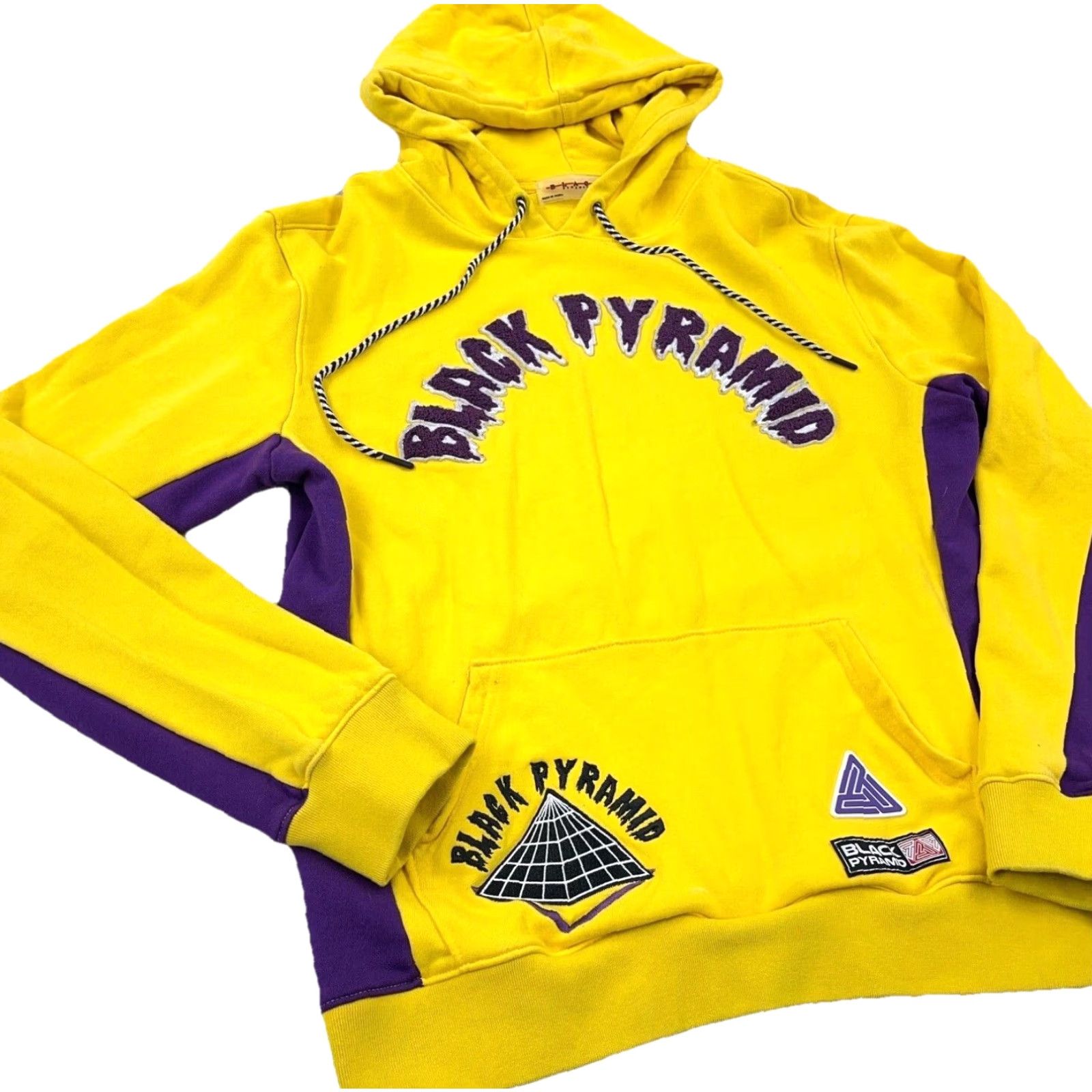 Black Pyramid Black Pyramid Hoodie Men Large Yellow Purple Sweatshirt Sweater Spell Out Size US M / EU 48-50 / 2 - 4 Thumbnail