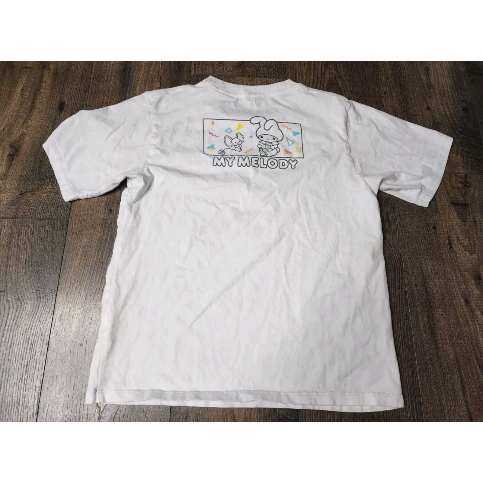 Uniqlo UNIQLO x SANRIO My Melody Womens Short Sleeve T Shirt White Embroidered Graphic Size S / US 4 / IT 40 - 2 Thumbnail