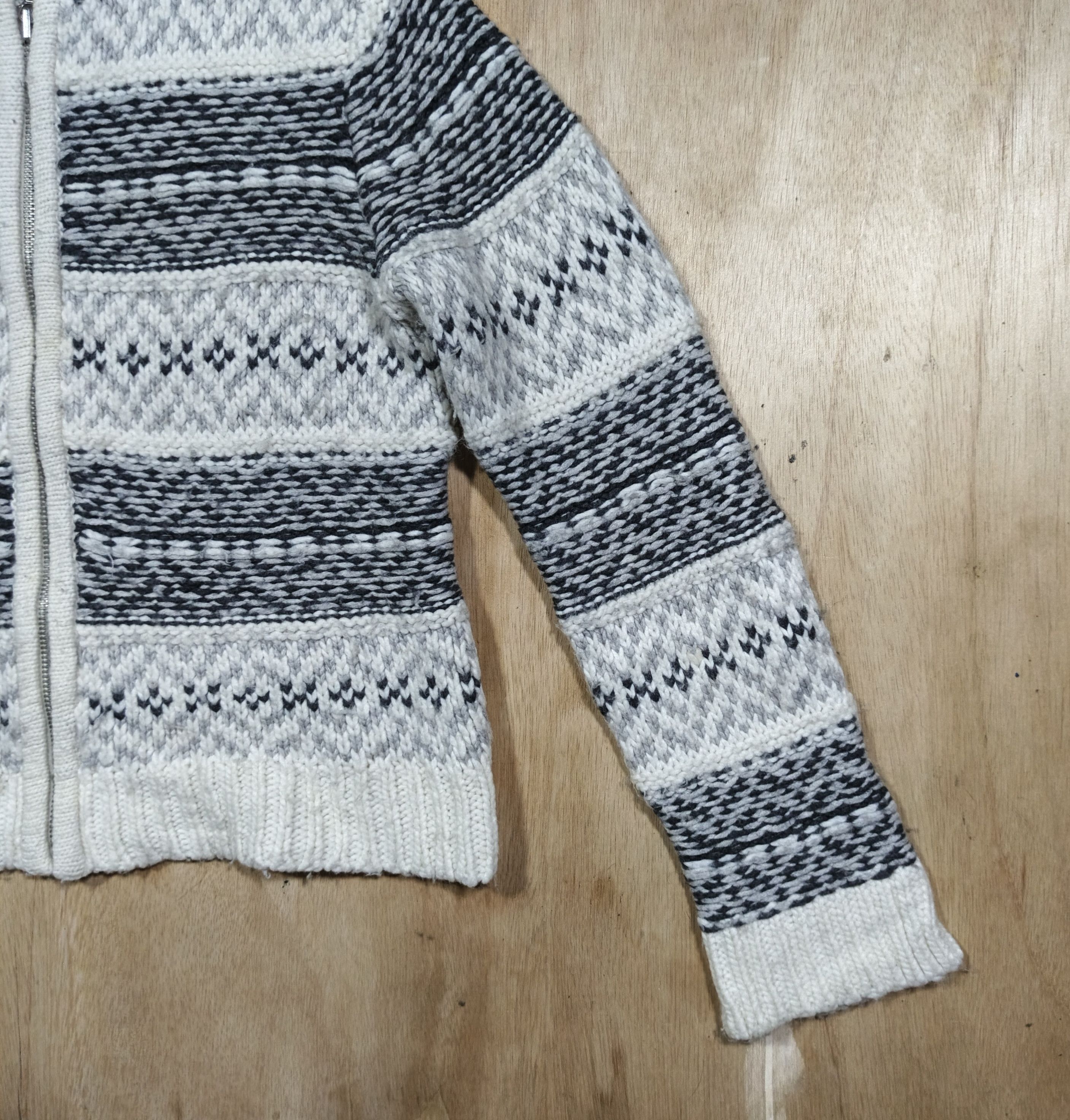Gap Fair isle sweater bomber jacket Size L / US 10 / IT 46 - 4 Thumbnail