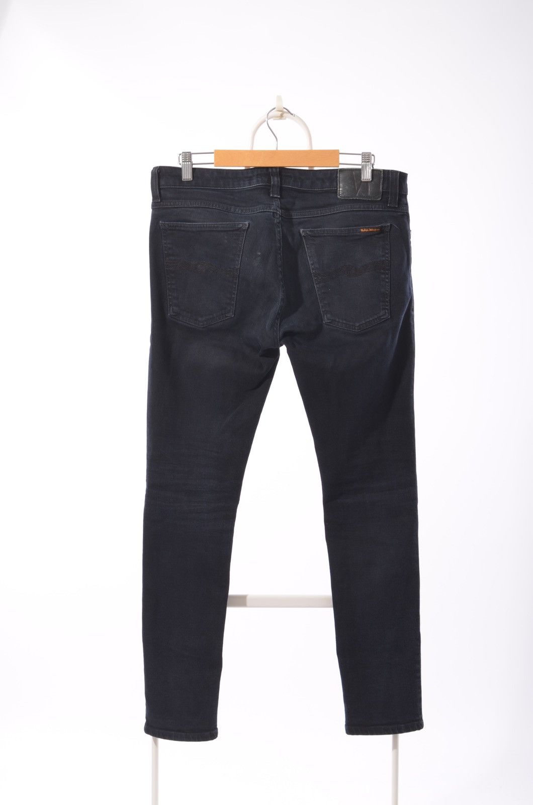 Denime Nudie Jeans Skinny Lin Black Black jeans size W 33 Size US 33 - 2 Thumbnail