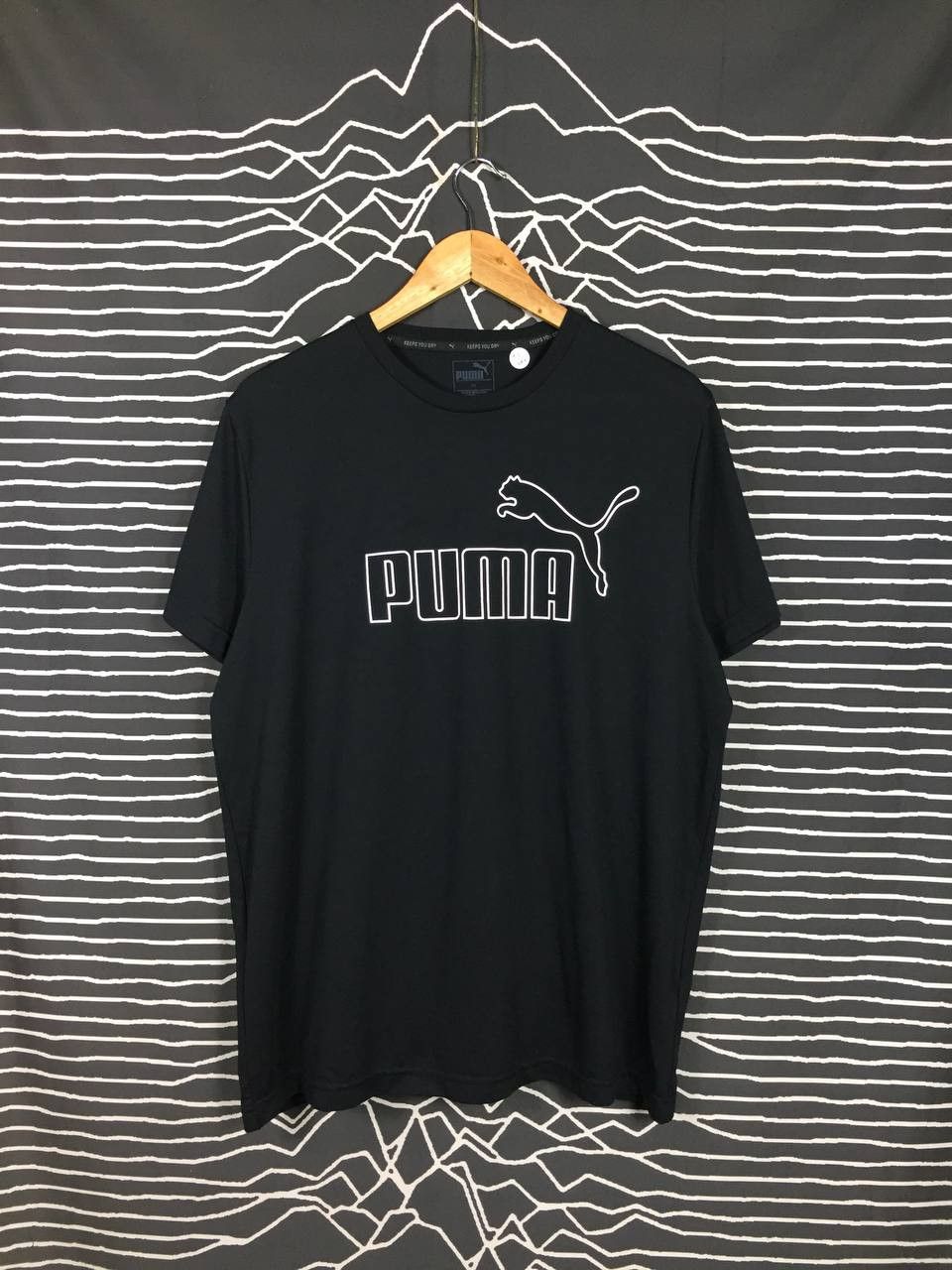 Puma × Vintage Vtg Puma Big Logo Keeps You Dry Sportswear Tee Size US XL / EU 56 / 4 - 1 Thumbnail