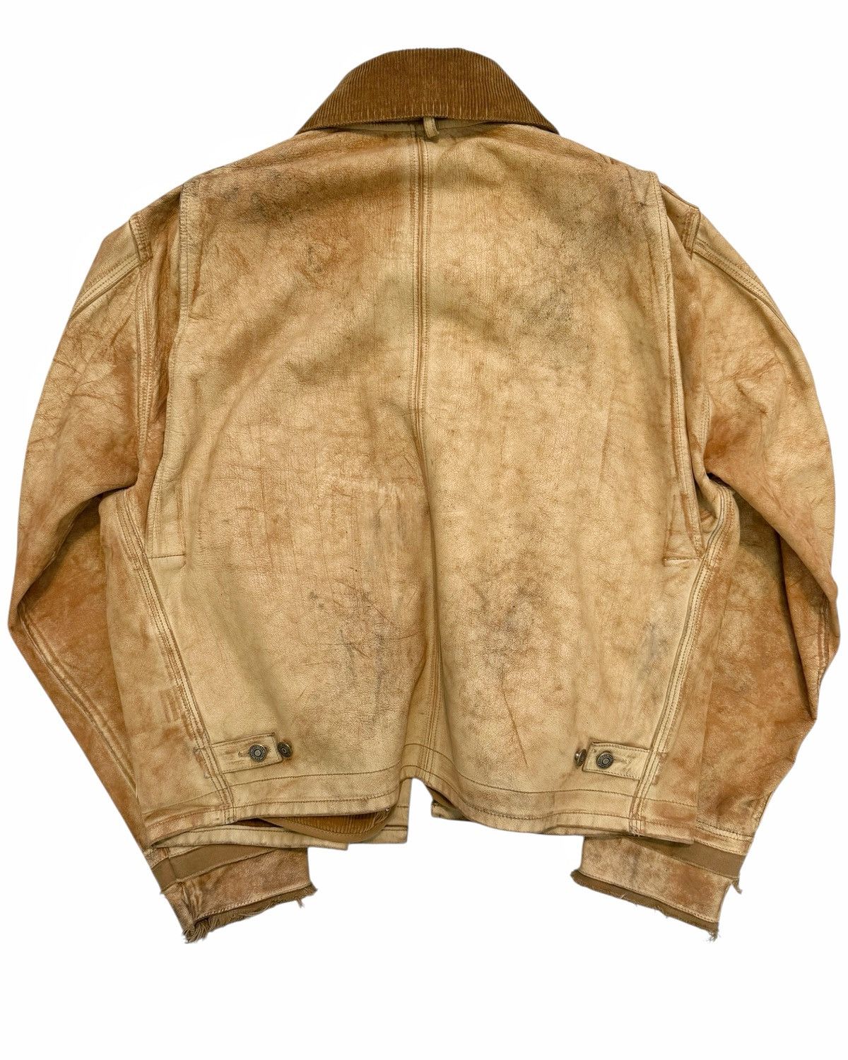 424 RARE $5k Leather Distressed “Carhartt” Work Jacket Size US M / EU 48-50 / 2 - 6 Thumbnail