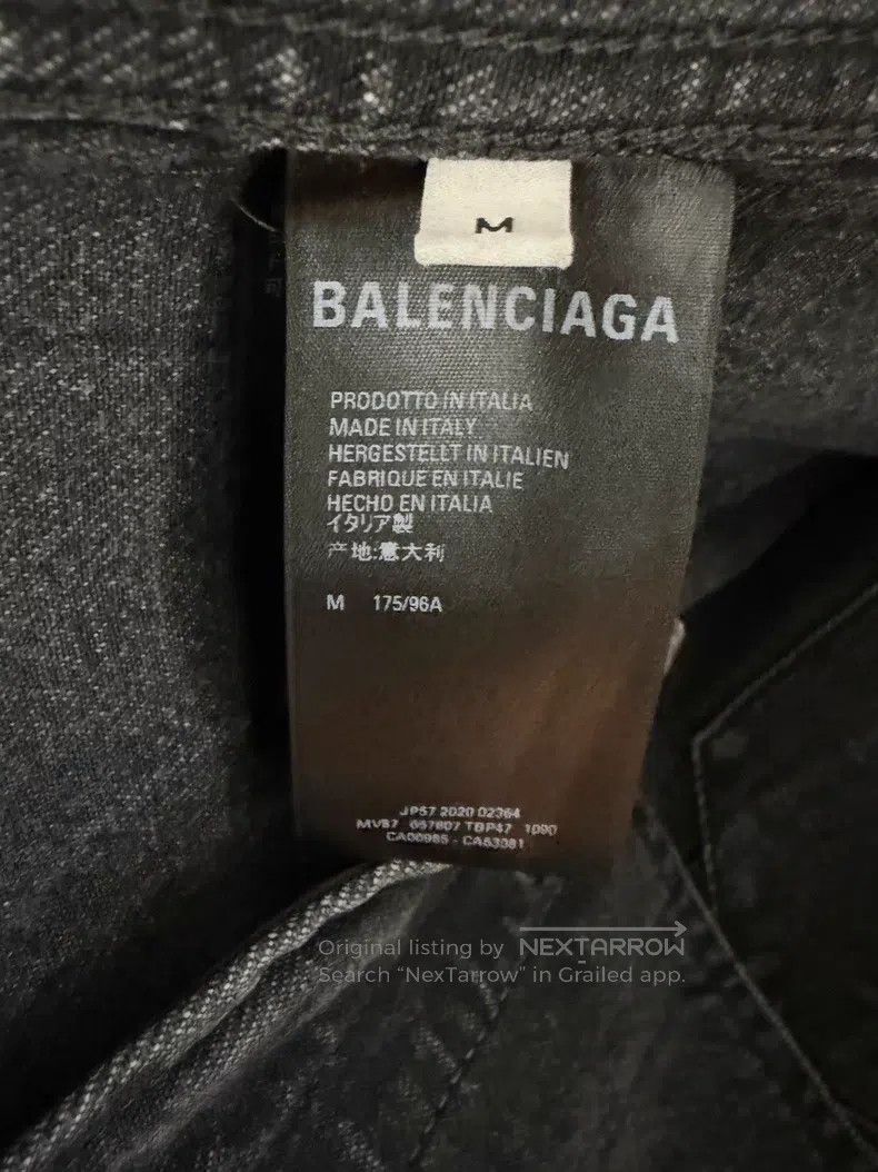 Balenciaga Balenciaga Dissolved smiley denim jacket Size US M / EU 48-50 / 2 - 5 Thumbnail