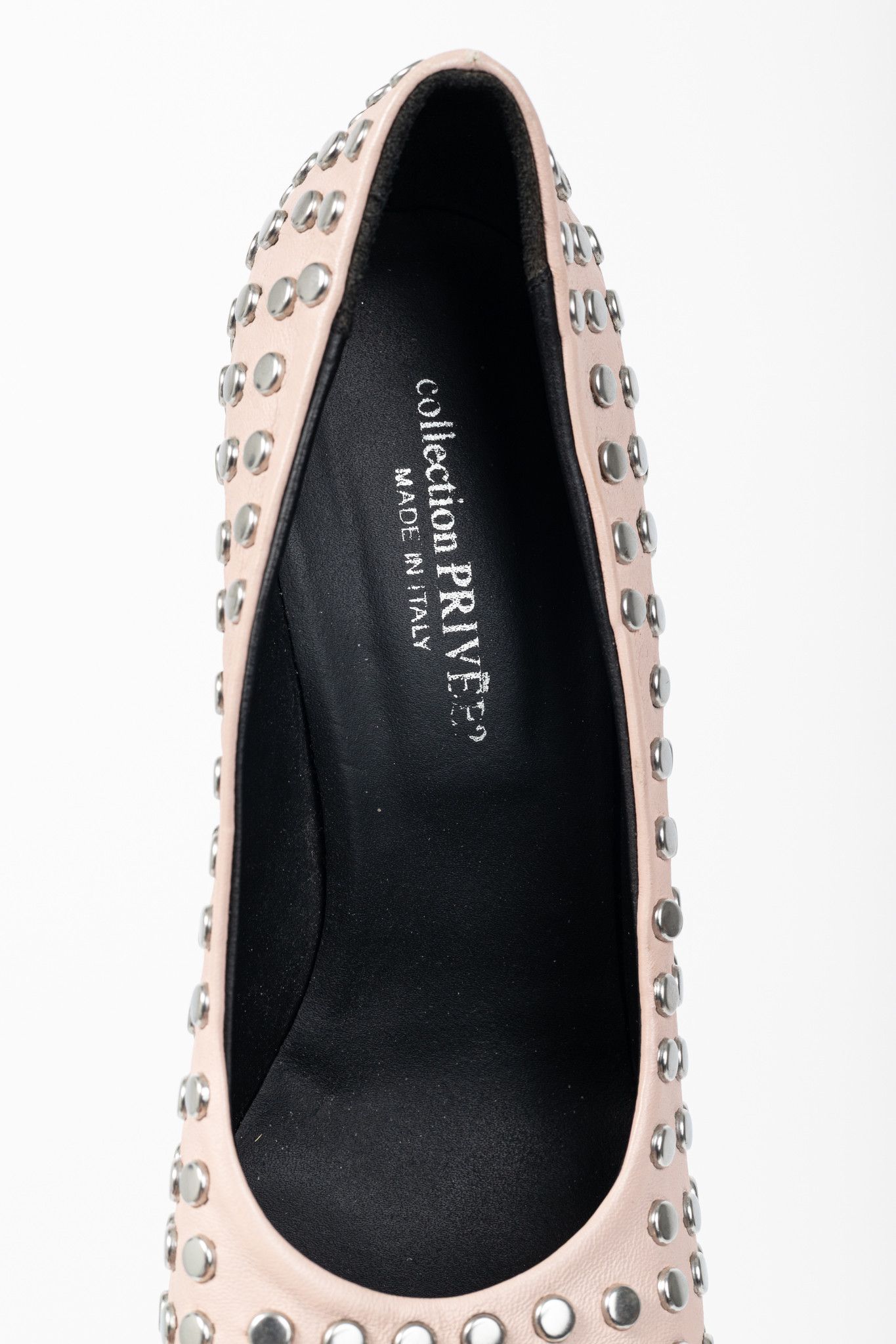 Other collection PRIVEE Pink Studded Leather Block-Heel Pumps Size US 7.5 / IT 37.5 - 9 Thumbnail