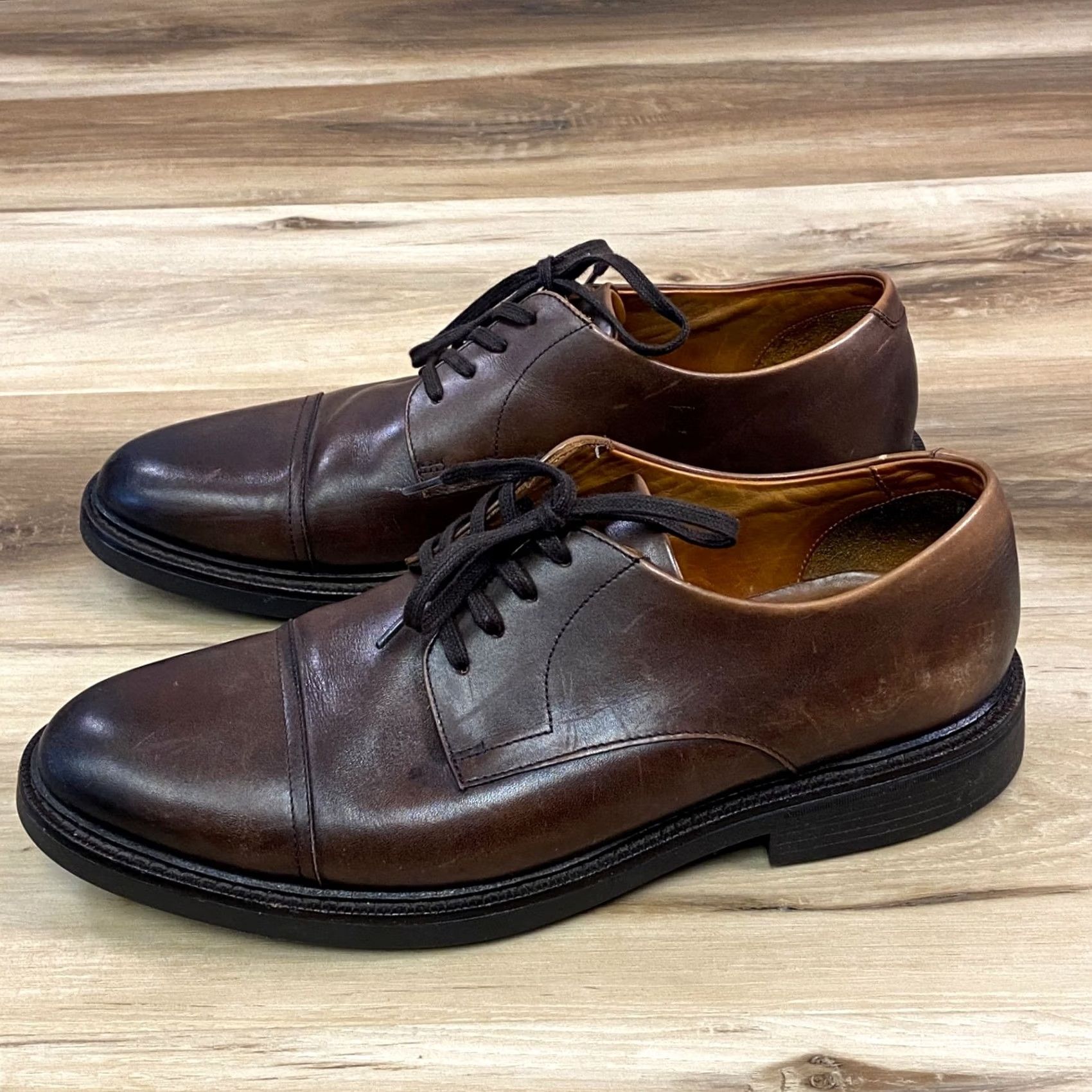 Polo Ralph Lauren Polo Ralph Lauren Asher Captoe Oxfords Leather Shoes Brown US 10.5 D Mens Dress Oxford Style Leather Upper Lining Rubber Outsole Preppy Classic Shoes Size US M / EU 48-50 / 2 - 7 Thumbnail