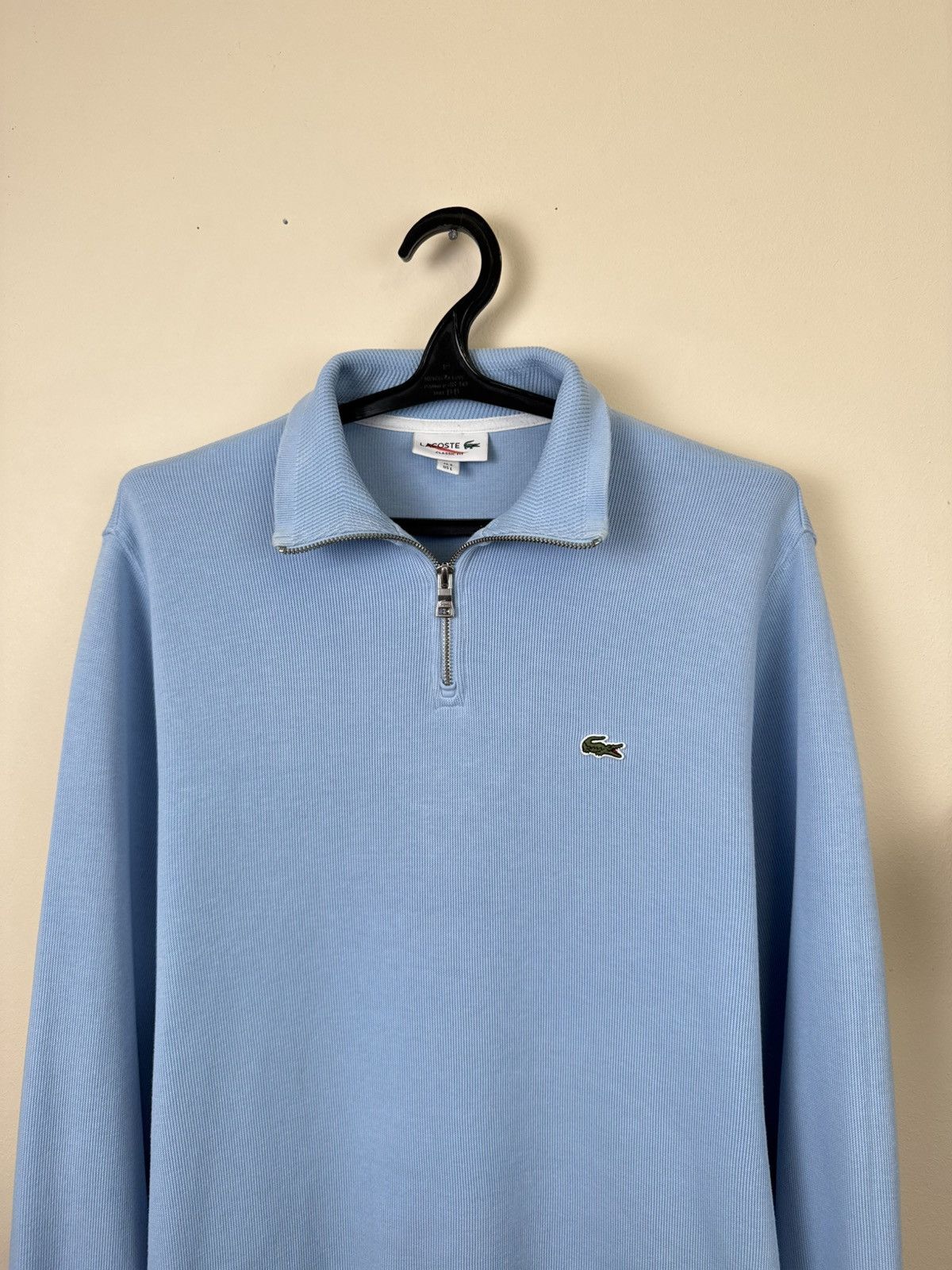 Lacoste Lacoste Sweater Men 1/4 Zip Blue Knit L Sweatshirt Luxury Size US L / EU 52-54 / 3 - 8 Thumbnail