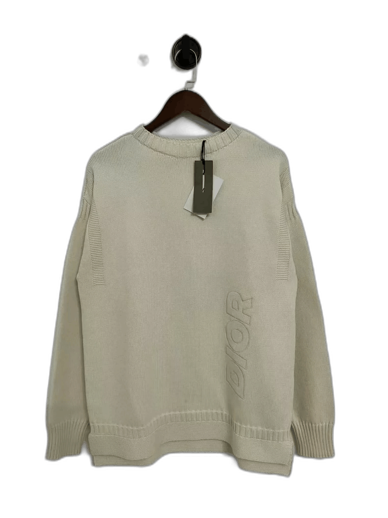 Dior Dior Embroidered Logo Sweatshirt in Beige-2506 Size US M / EU 48-50 / 2 - 1 Thumbnail