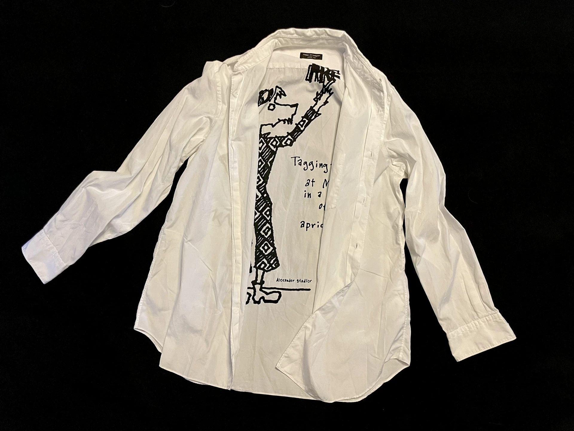 Comme des Garcons CDG Homme Plus 2004ss Reversible Graffiti Utility Shirt Size US S / EU 44-46 / 1 - 1 Thumbnail