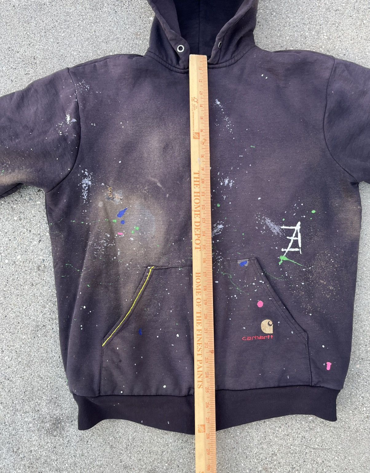 Carhartt × Carhartt Wip Vintage Carhartt Hoodie Sun Fade Distressed Jacket Thermal Size US L / EU 52-54 / 3 - 6 Thumbnail